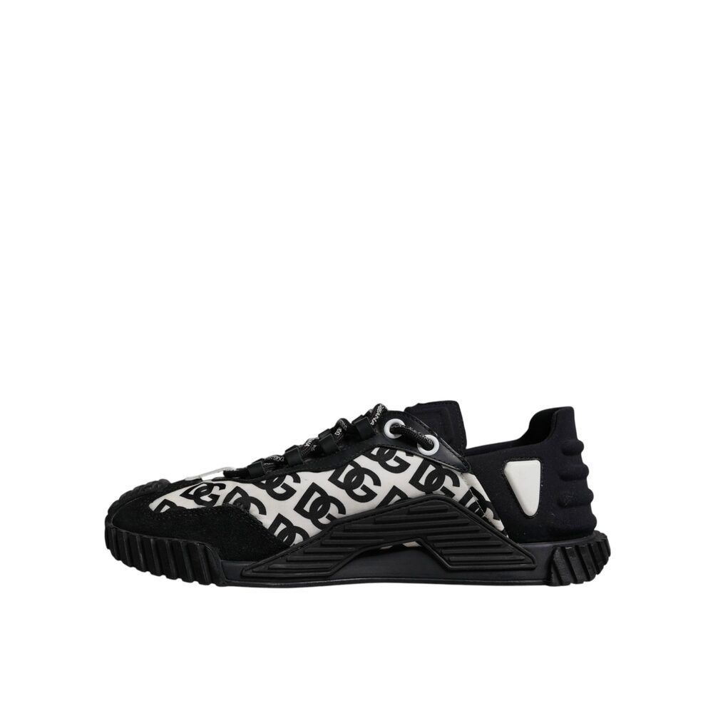 Dolce & Gabbana Dolce & Gabbana Black Logo Lace Up Low Top NS1 Sneakers Shoe Size US 9 / EU 42 - 5 Thumbnail