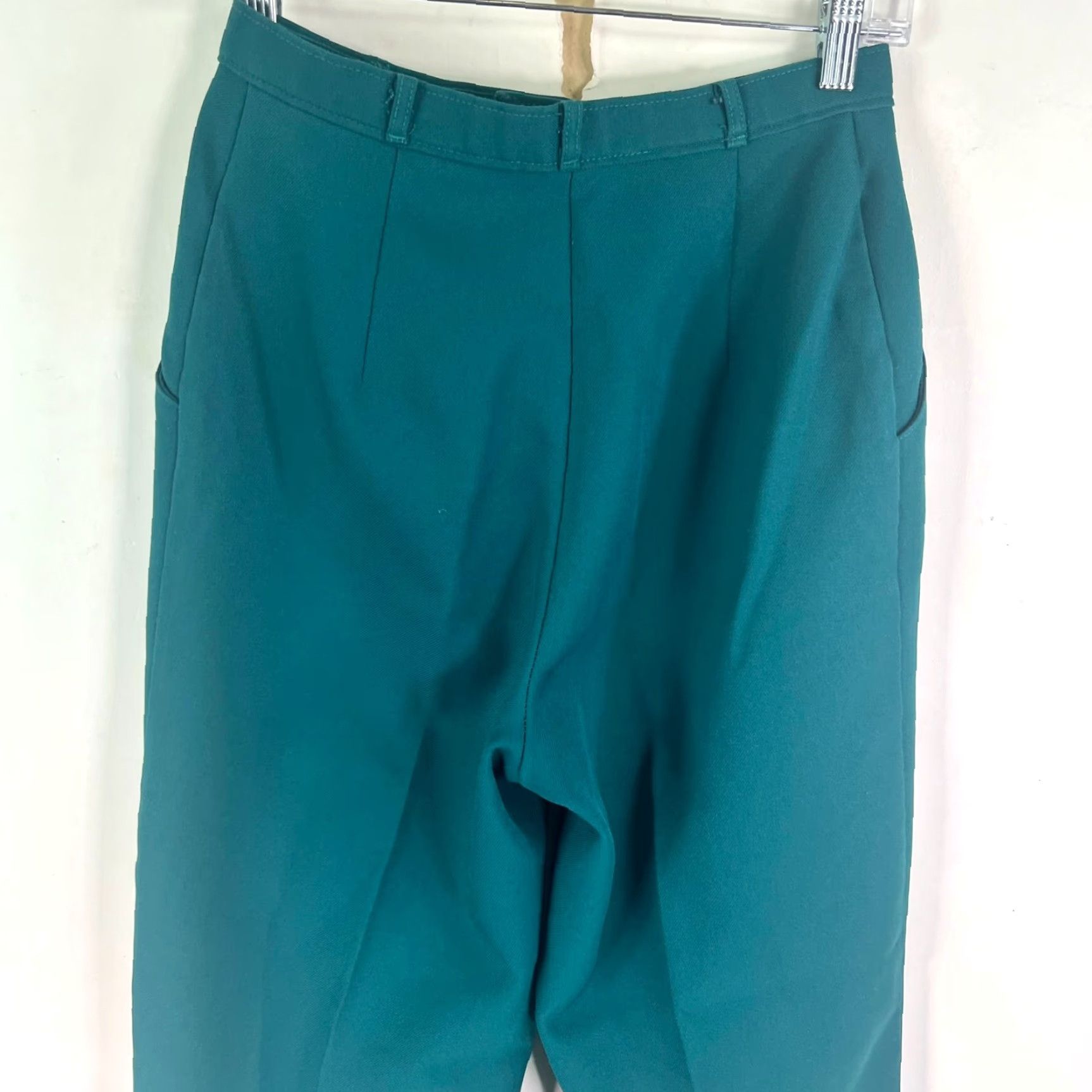 Levi's VINTAGE Levi's Pants Womens 26 x 28 Teal Green Dress Pants Straight Rise 80s 90s USA Levi's Size 26" / US 2 / IT 38 - 6 Thumbnail