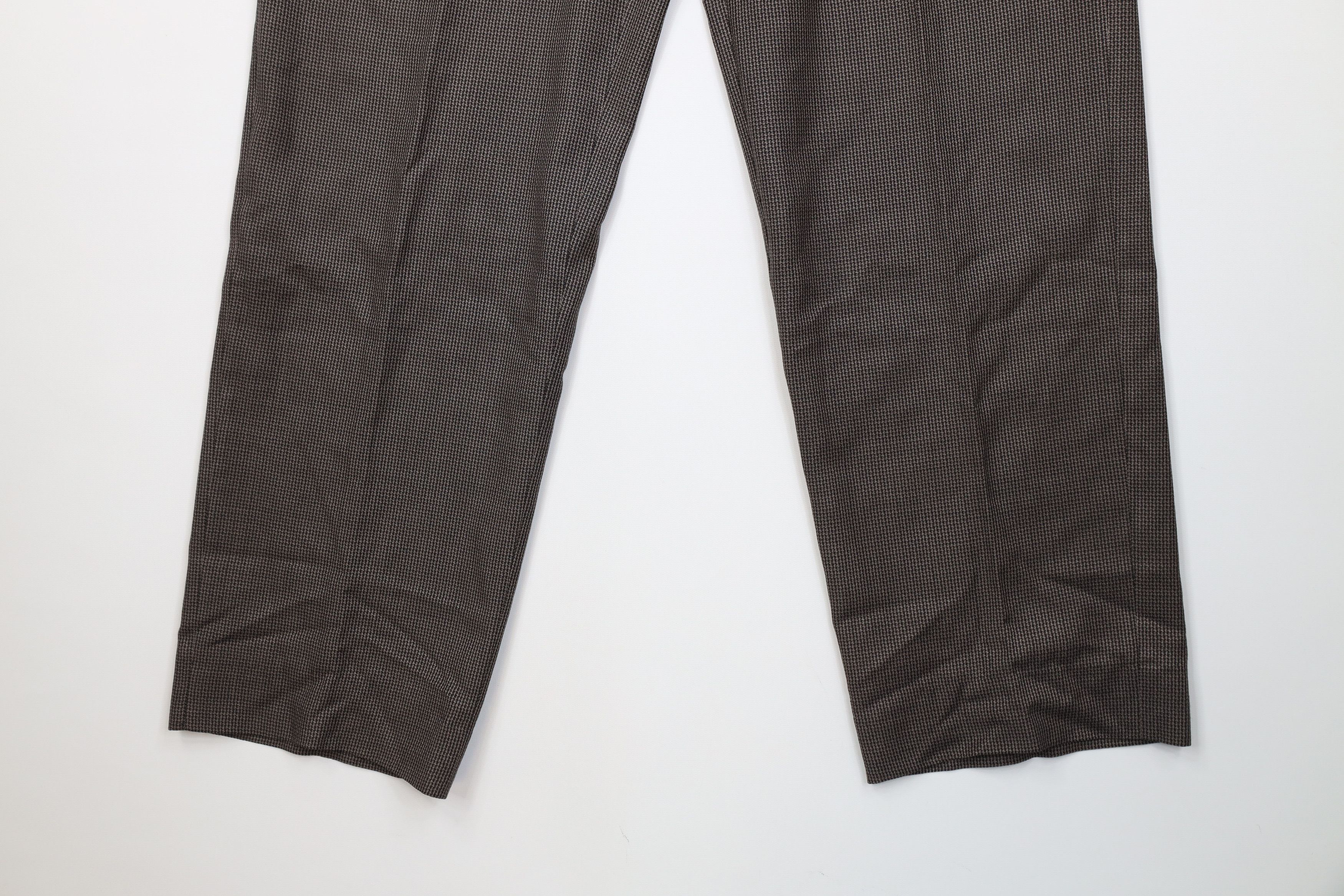 Vintage Vintage 90s Streetwear Knit Wide Leg Chino Pants Houndstooth Size US 32 / EU 48 - 4 Thumbnail
