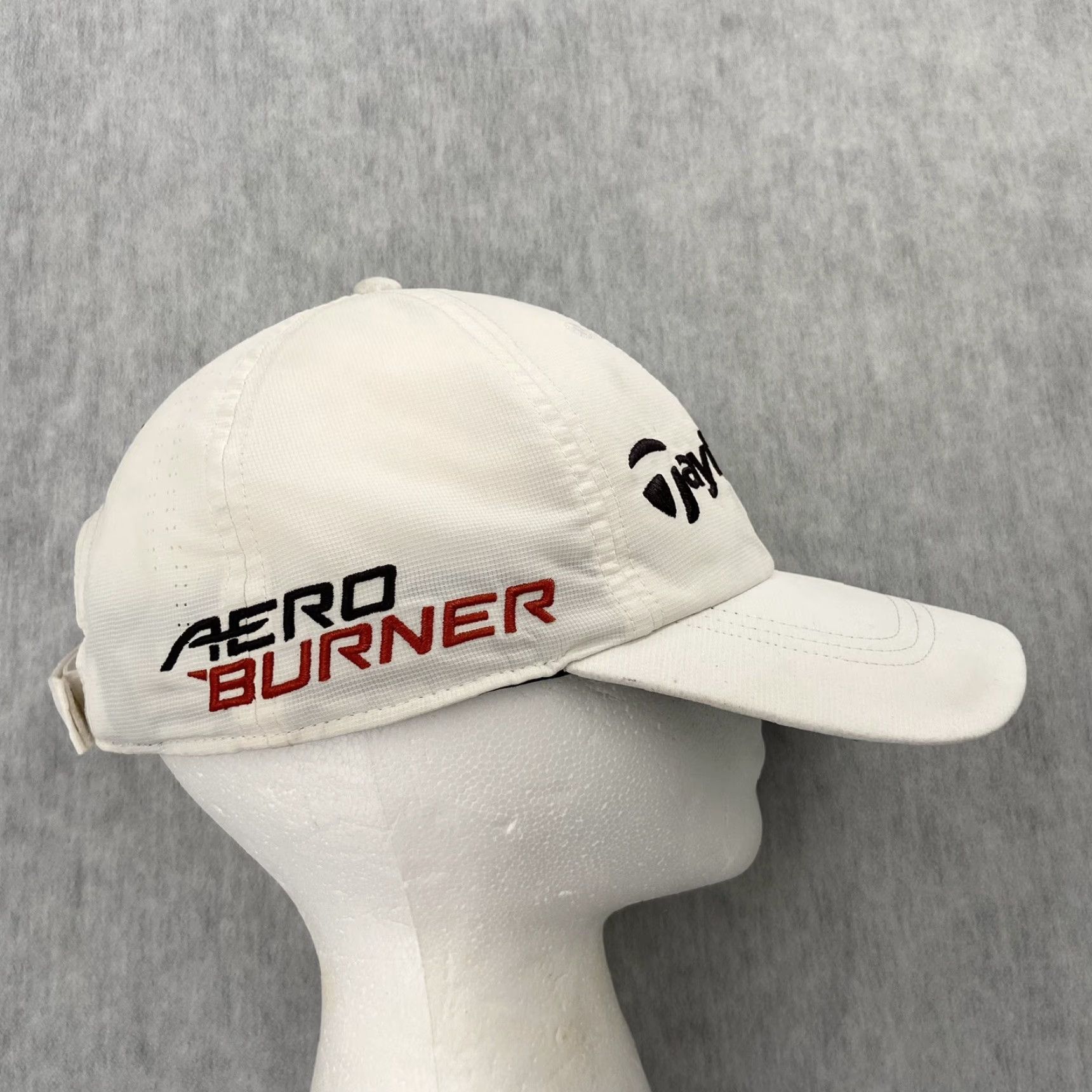 TaylorMade TaylorMade Hat Adult Strap Back White Aero Burner R15 Golf Polyester Mens Size ONE SIZE - 2 Thumbnail