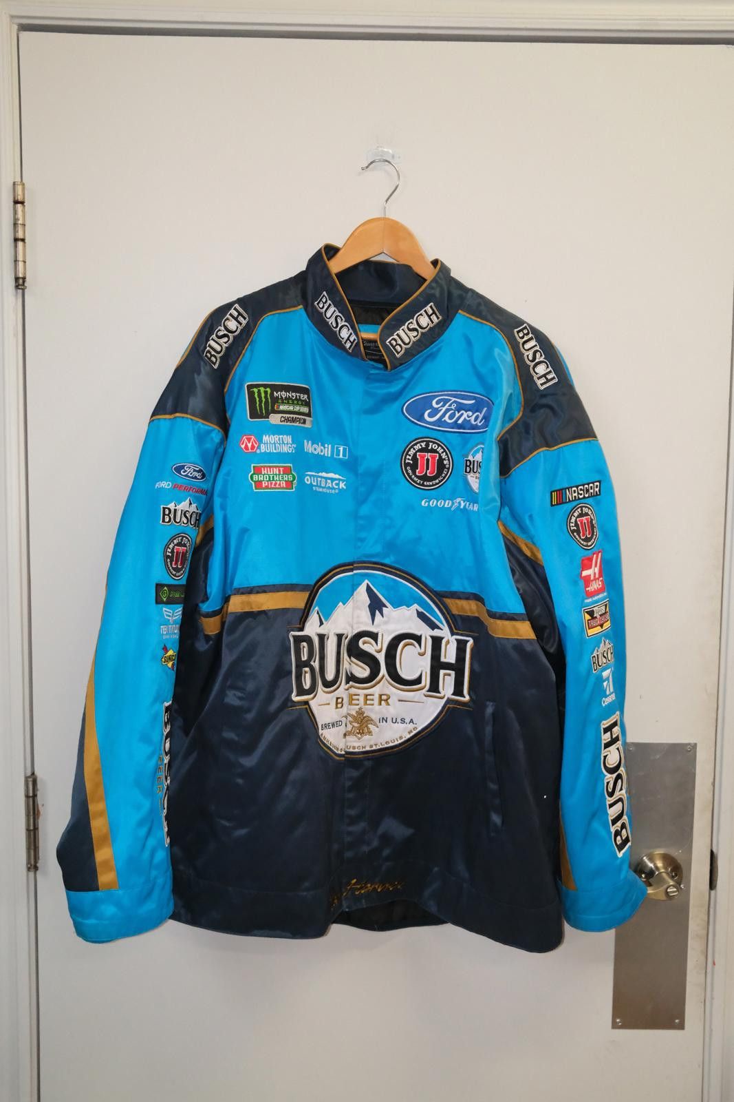 Vintage 2010's Kevin Harvick Busch Beer Nascar Racing Jacket Size 3XL / US 20-22 - 1 Thumbnail