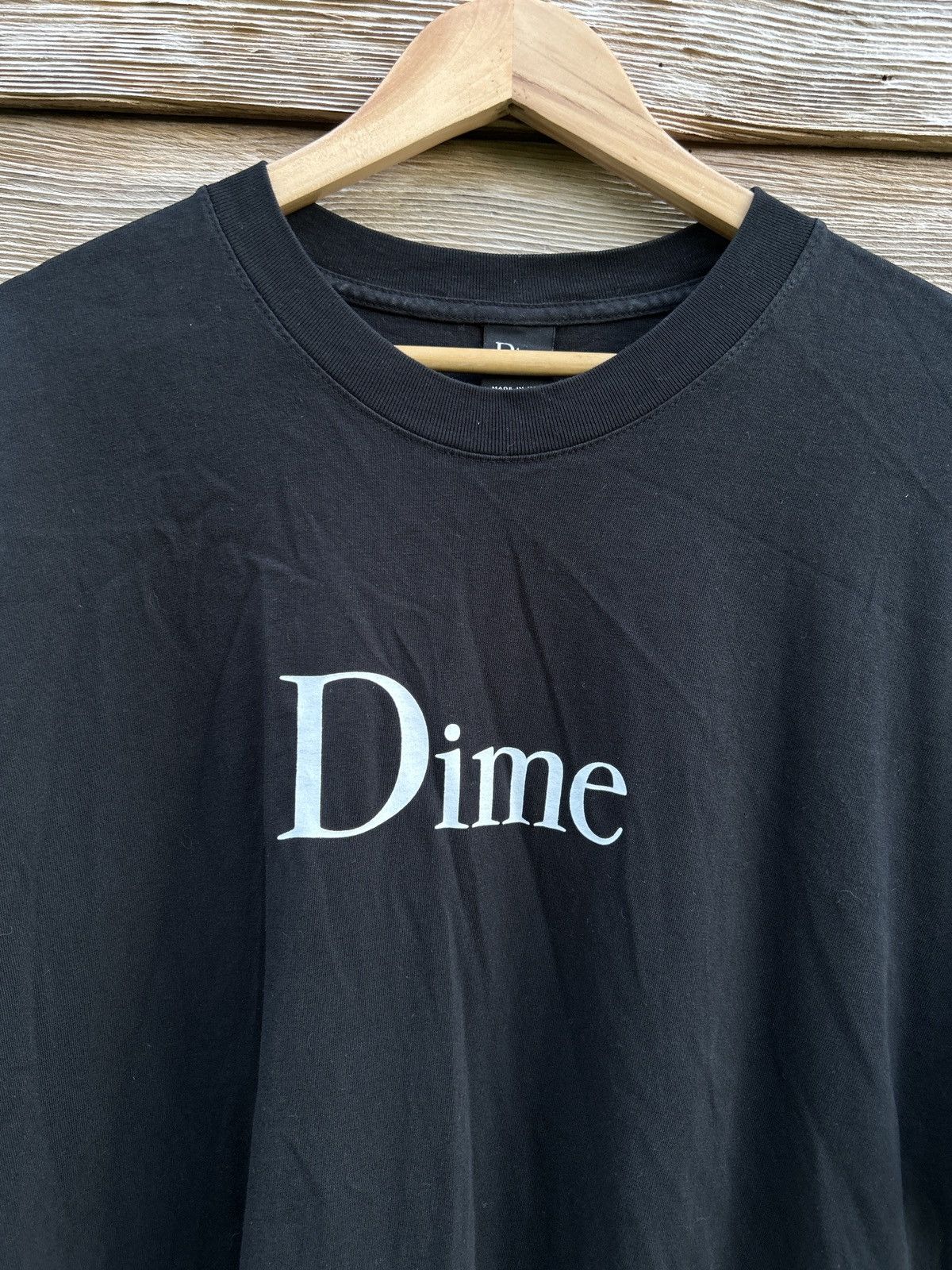 Dime Dime Center Logo Short Sleeve T-Shirt In Black Size US XL / EU 56 / 4 - 2 Thumbnail