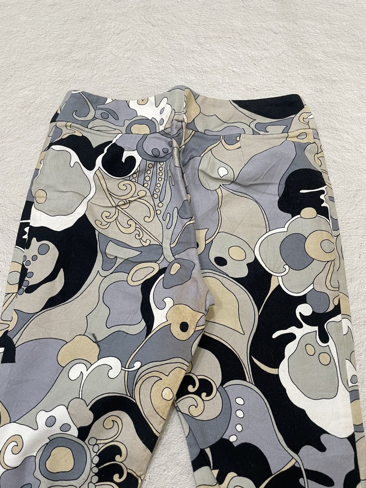 Katharine Hamnett London Katharine Hamnet archive Abstract Pattern Flare Pants Y2K Size 26" / US 2 / IT 38 - 11 Thumbnail