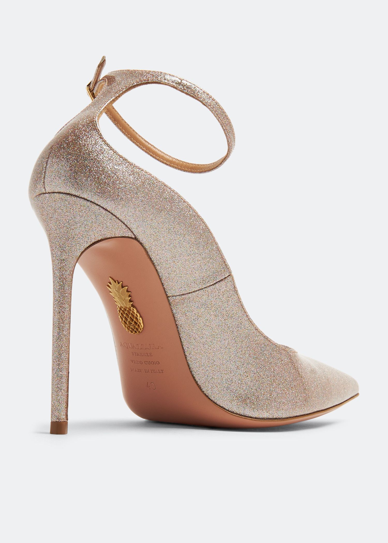 Aquazzura o1srvl11e1024 Heel in Beige Size US 8 / IT 38 - 5 Thumbnail