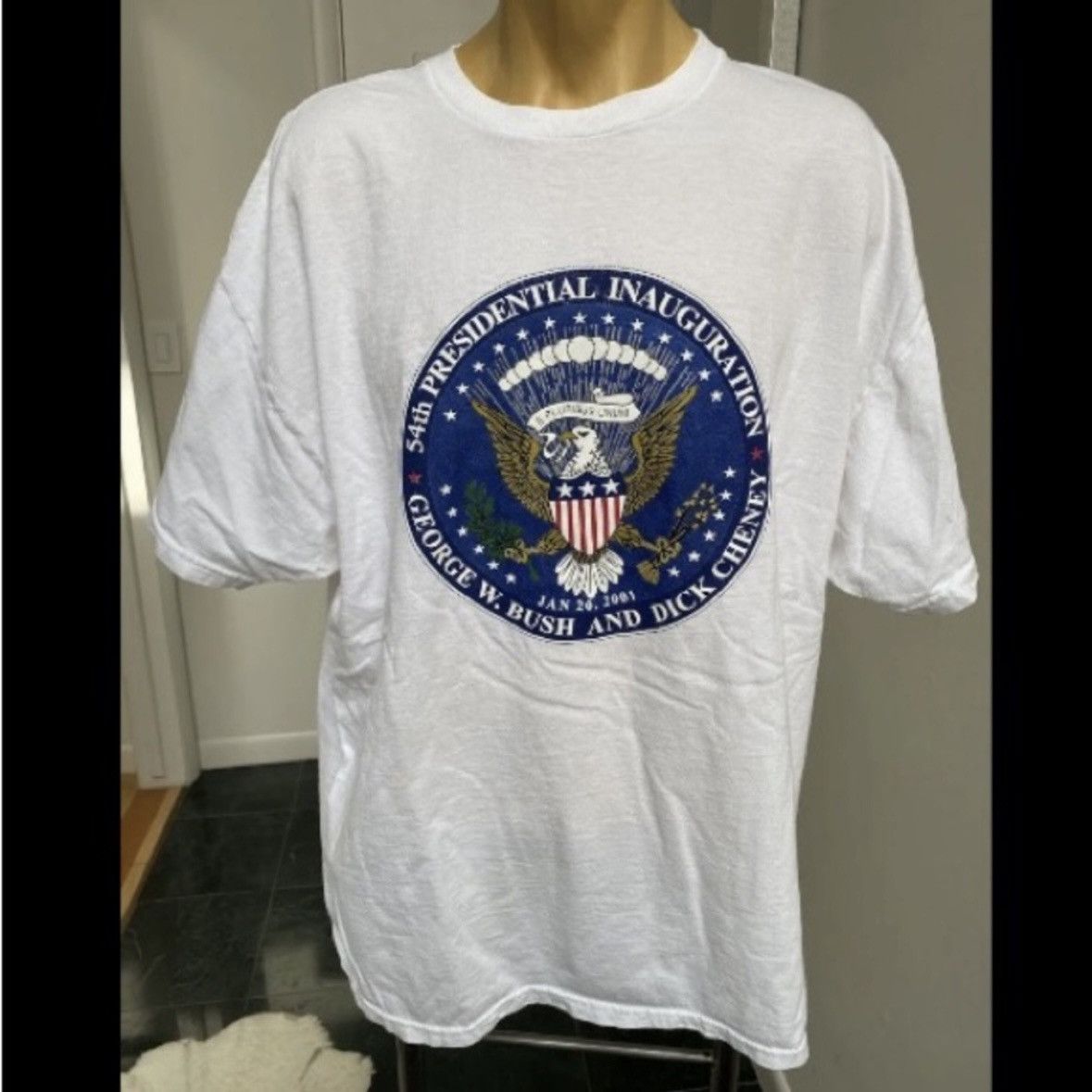 Delta 2001 GEORGE W BUSH 54th PRESIDENTIAL INAUGURATION TSHIRT XXL Size US XXL / EU 58 / 5 - 1 Thumbnail