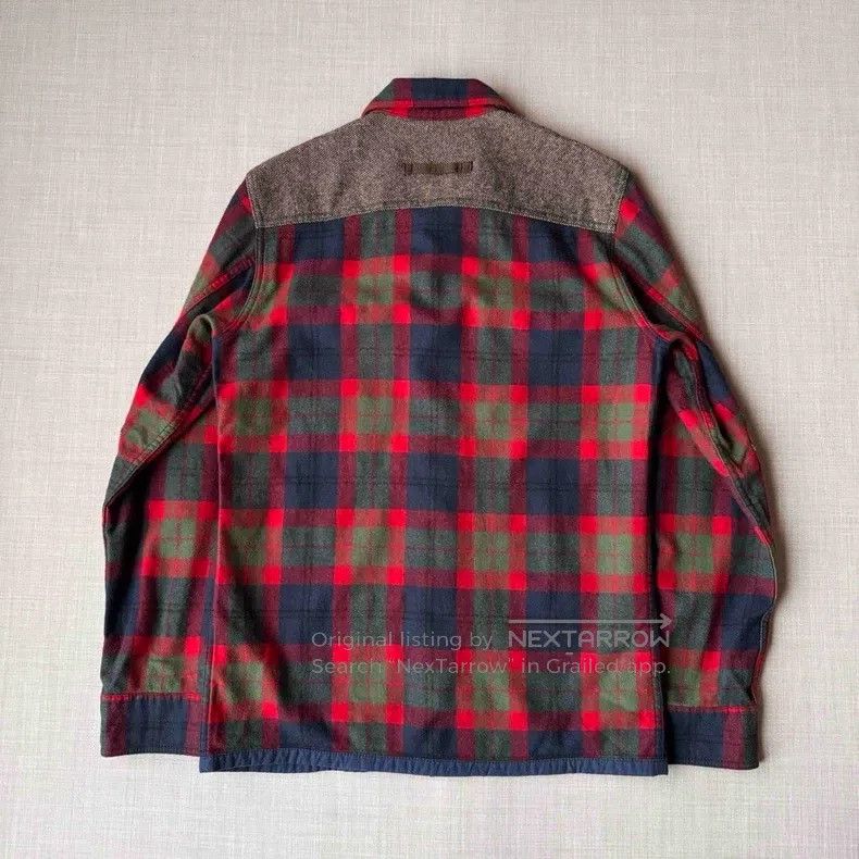 Junya Watanabe Junya Watanabe Patchwork Plaid Wool Long Sleeve Shirt Size US S / EU 44-46 / 1 - 2 Thumbnail