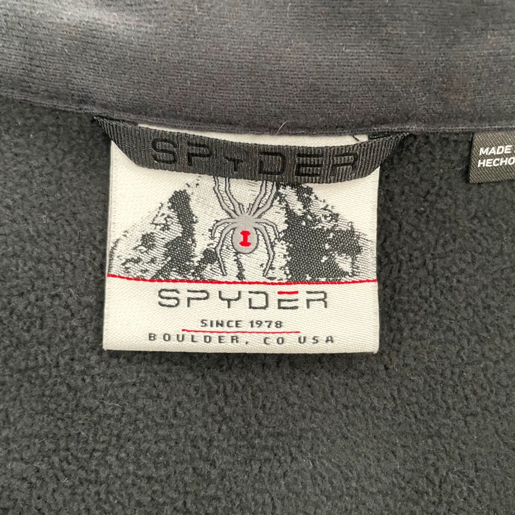 Spyder Spyder Jacket Adult Extra Large Black Gray 1/4 Zip Pullover Fleece Logo Mens XL Size US XL / EU 56 / 4 - 6 Thumbnail