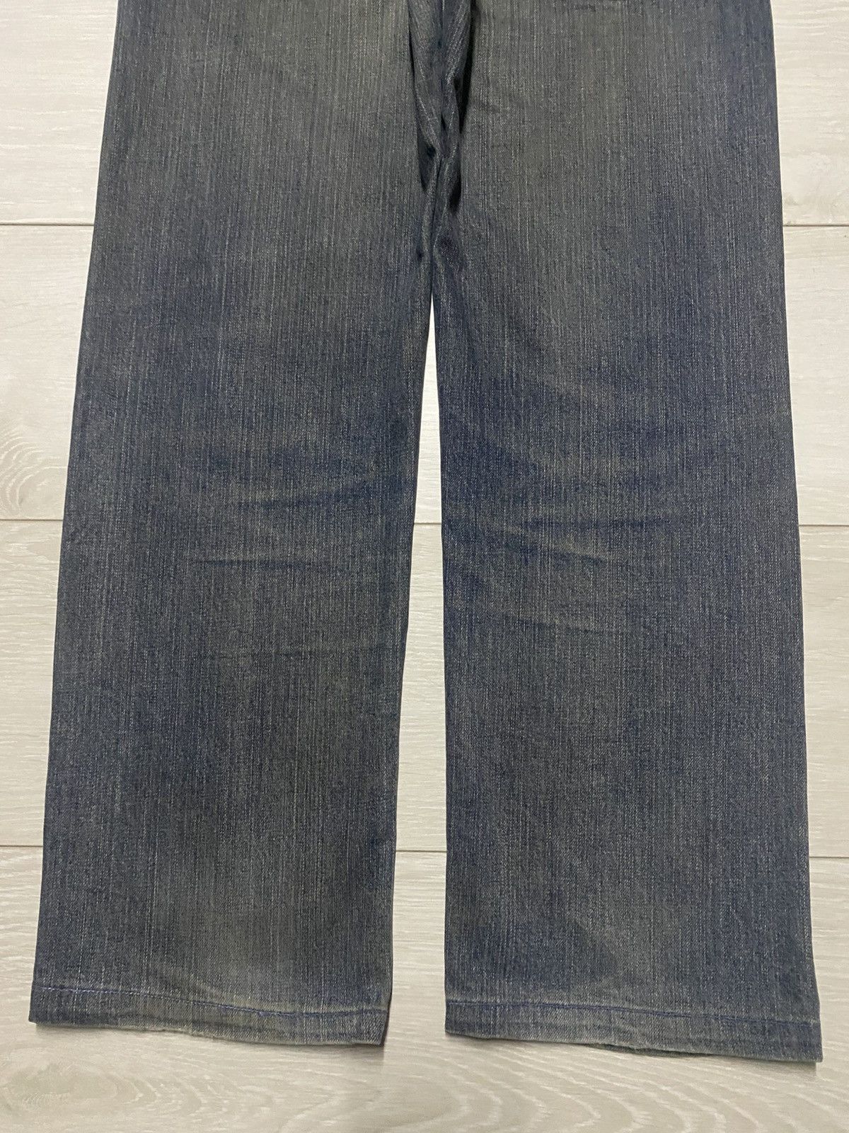 Japanese Brand Japanese Villand Mud Wash Distressed Loose Jeans Size US 31 - 6 Thumbnail