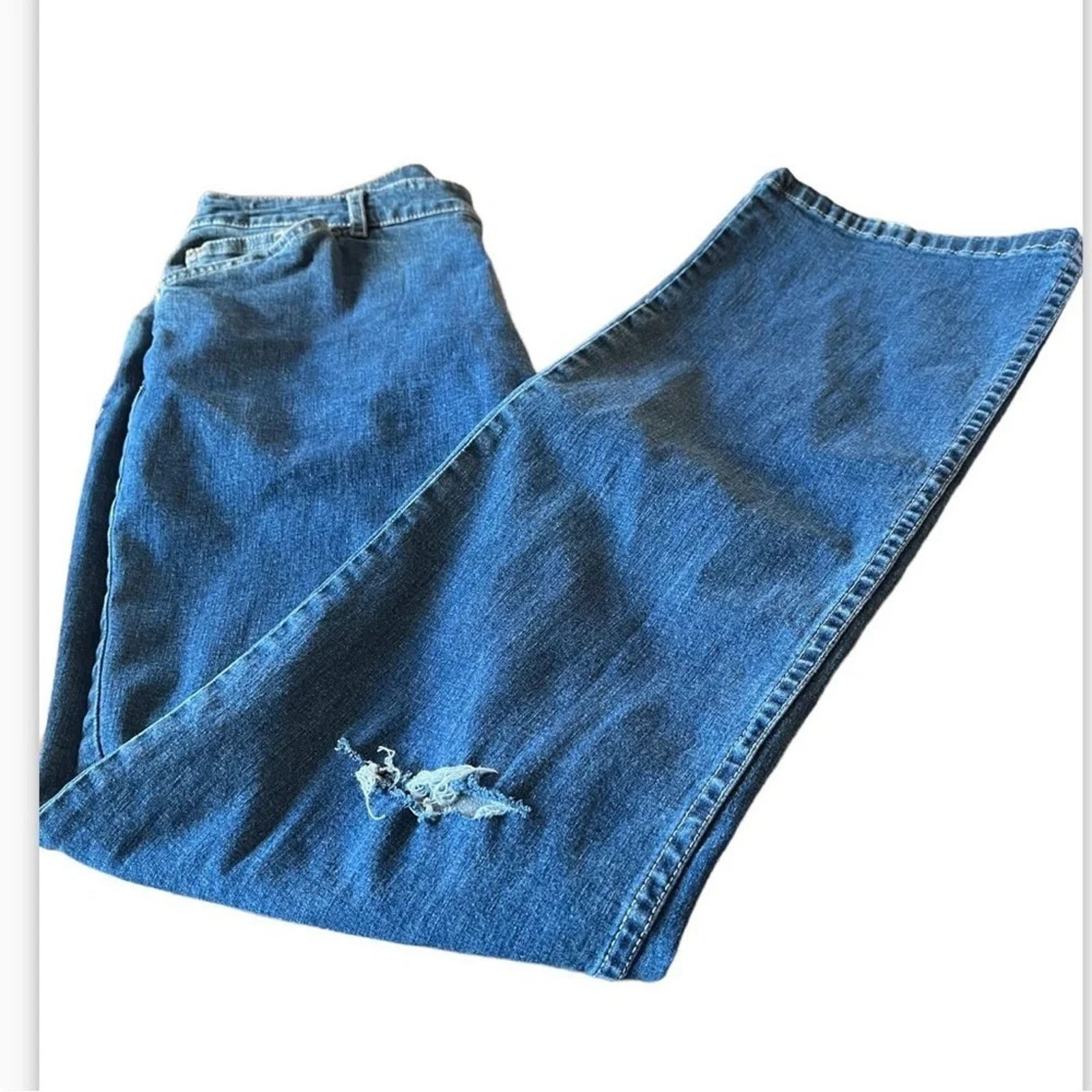 J. Jill J Jill medium wash boot cut jeans, size 4. Size 27" / US 4 / IT 40 - 1 Thumbnail