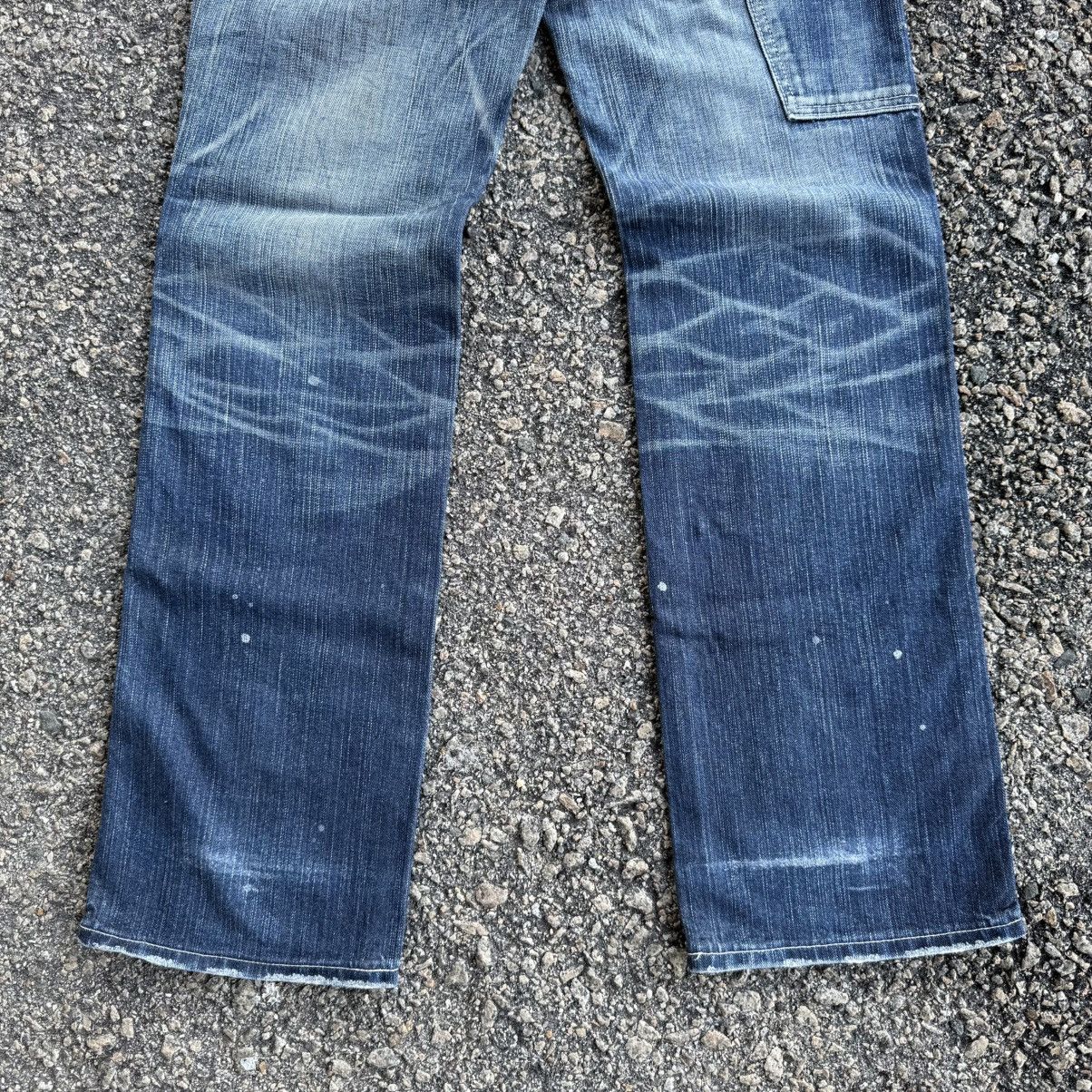 Edwin VINTAGE EDWIN FLARE FADED RIPPEP JEAN DENIM PANTS Size US 29 - 11 Thumbnail
