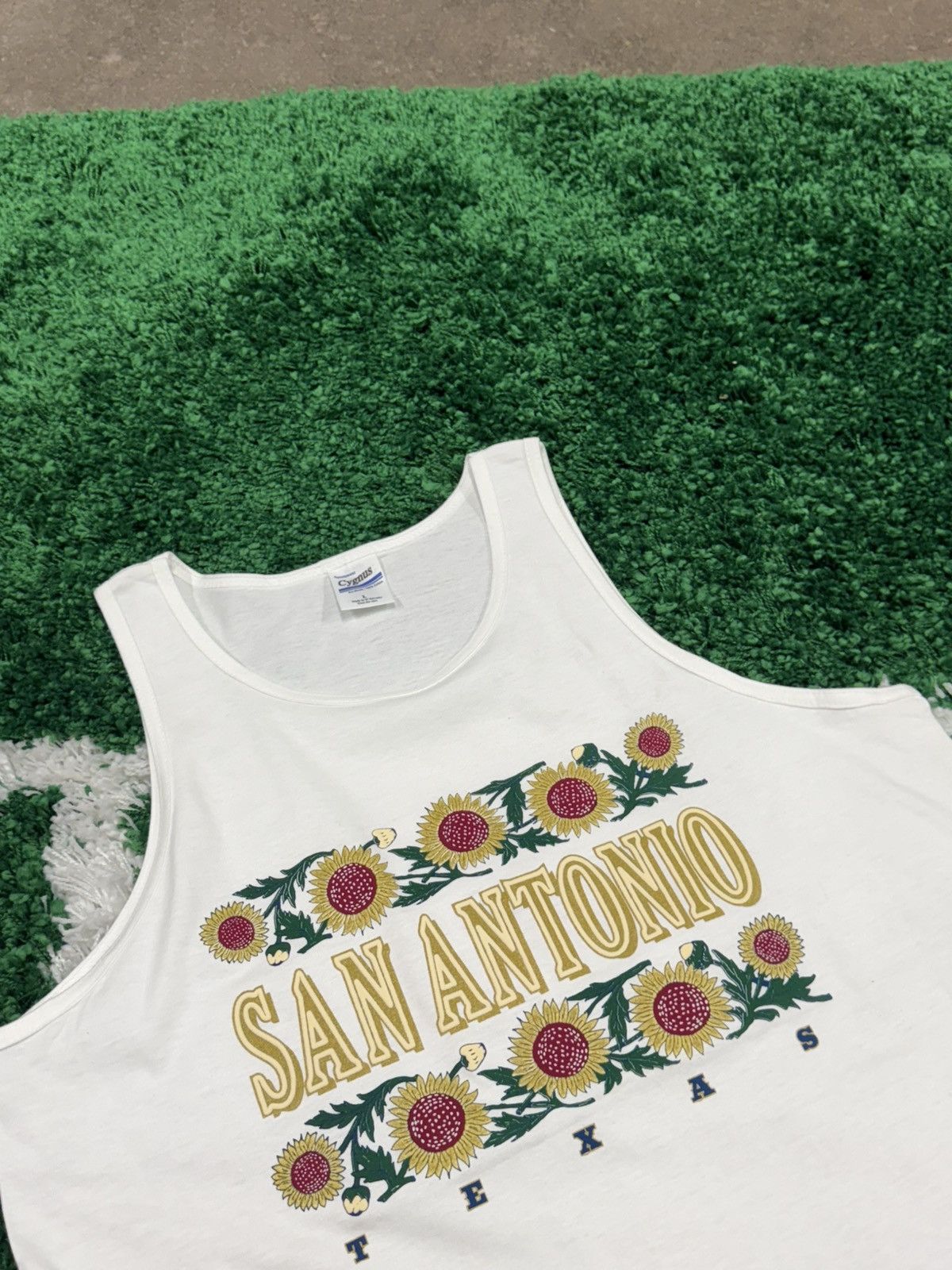 Vintage Vintage San Antonio Flower Puff Tank Top Large Cygnus Texas Size US L / EU 52-54 / 3 - 2 Thumbnail