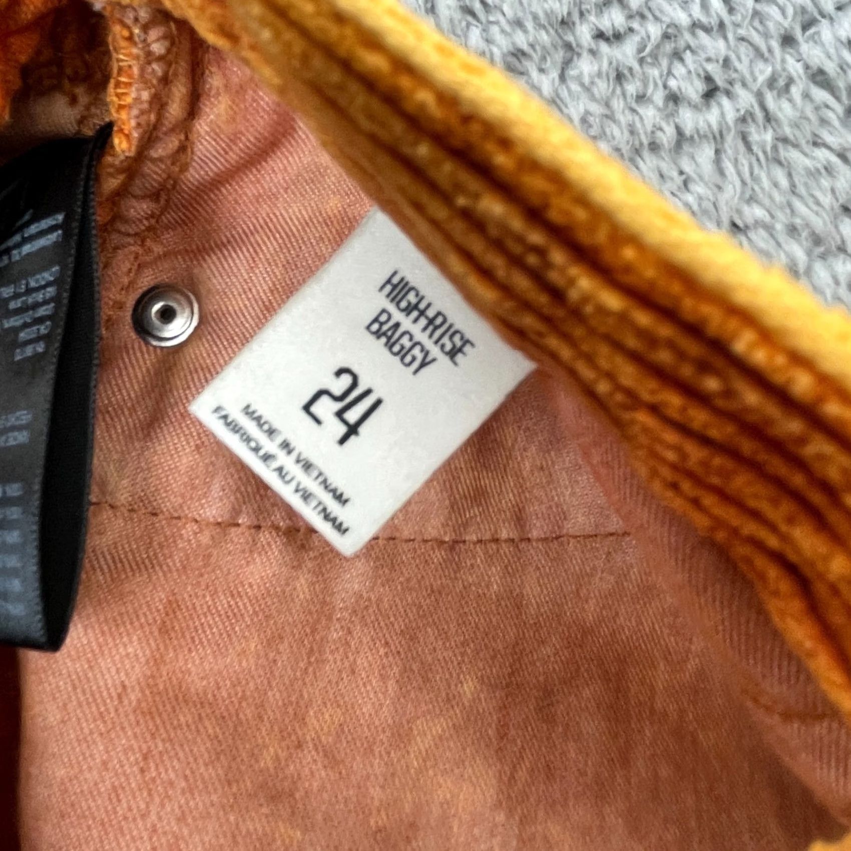Urban Outfitters VINTAGE Urban Outfitters Pants Womens 24 Orange BDG High Rise Baggy Logo Corduroy Cotton Size 42" / US 20 - 5 Thumbnail