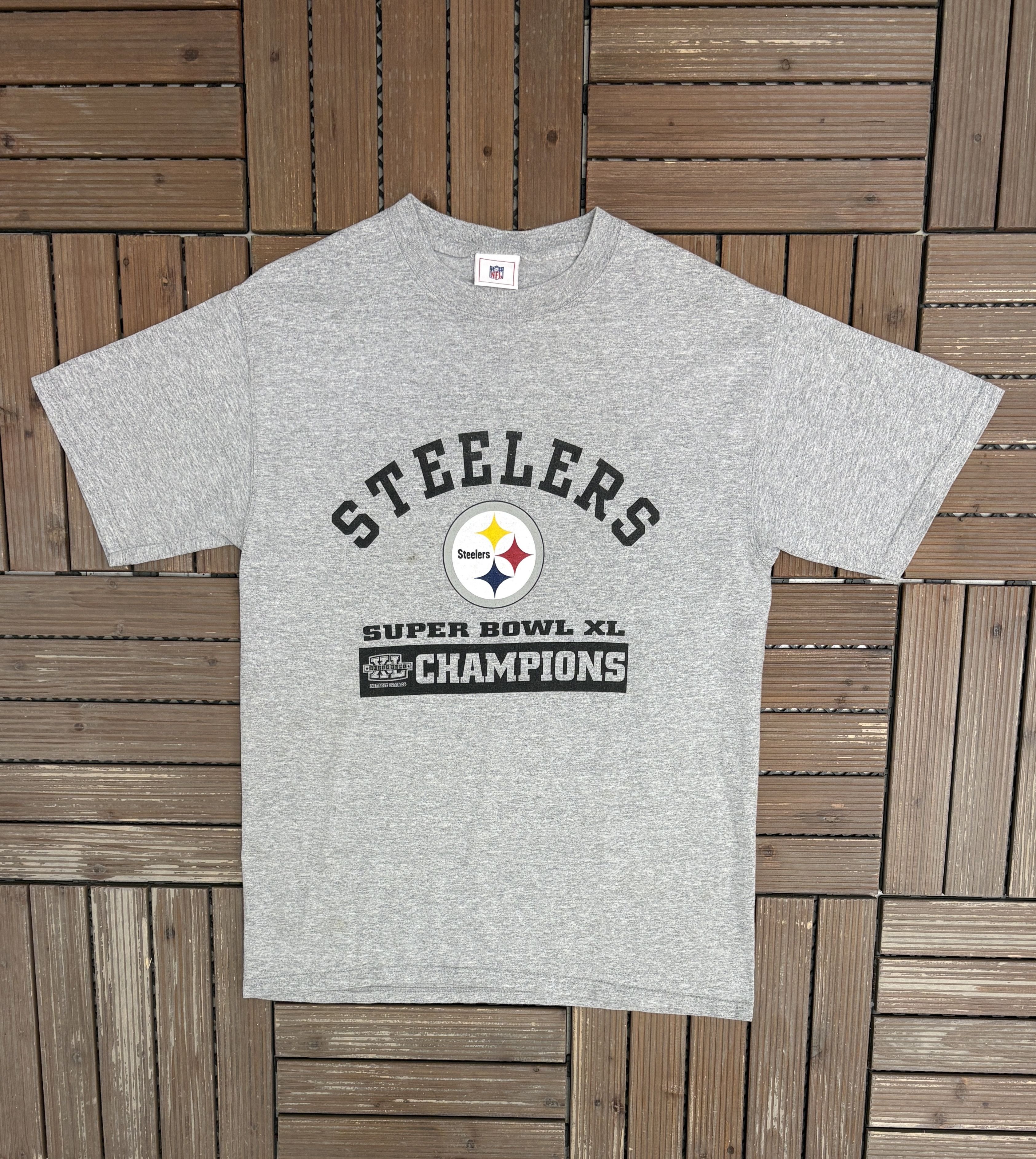 Vintage Pittsburgh Steelers Super Bowl Champions Vintage Grey Tee Size US M / EU 48-50 / 2 - 1 Thumbnail