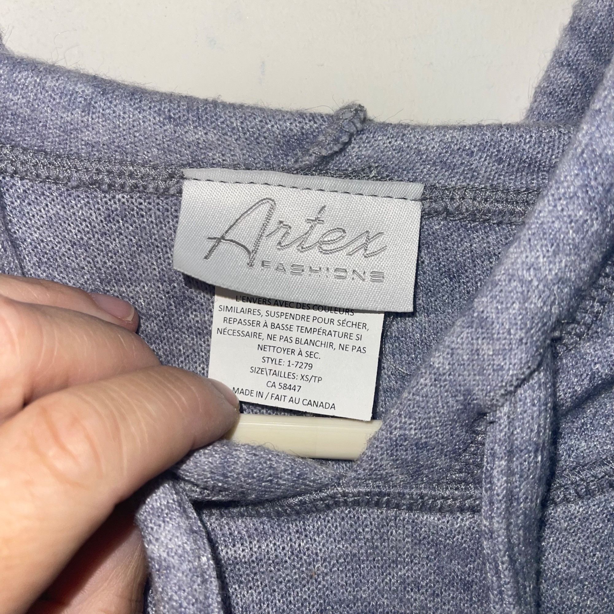 Other Artex Fashions Womens Hoodie Size XS Gray Knit Size XS / US 0-2 / IT 36-38 - 4 Thumbnail