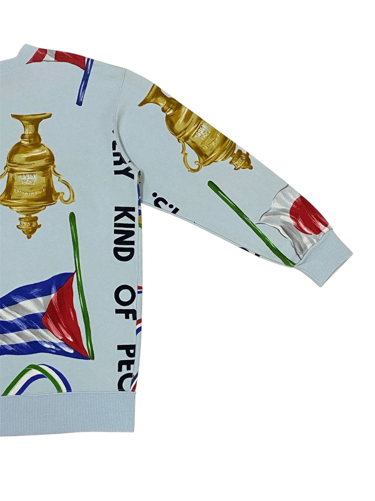 Issey Miyake Rare🔥Vintage Issey Miyake Fullprint Flag Trophy Sweatshirt Size US M / EU 48-50 / 2 - 11 Thumbnail