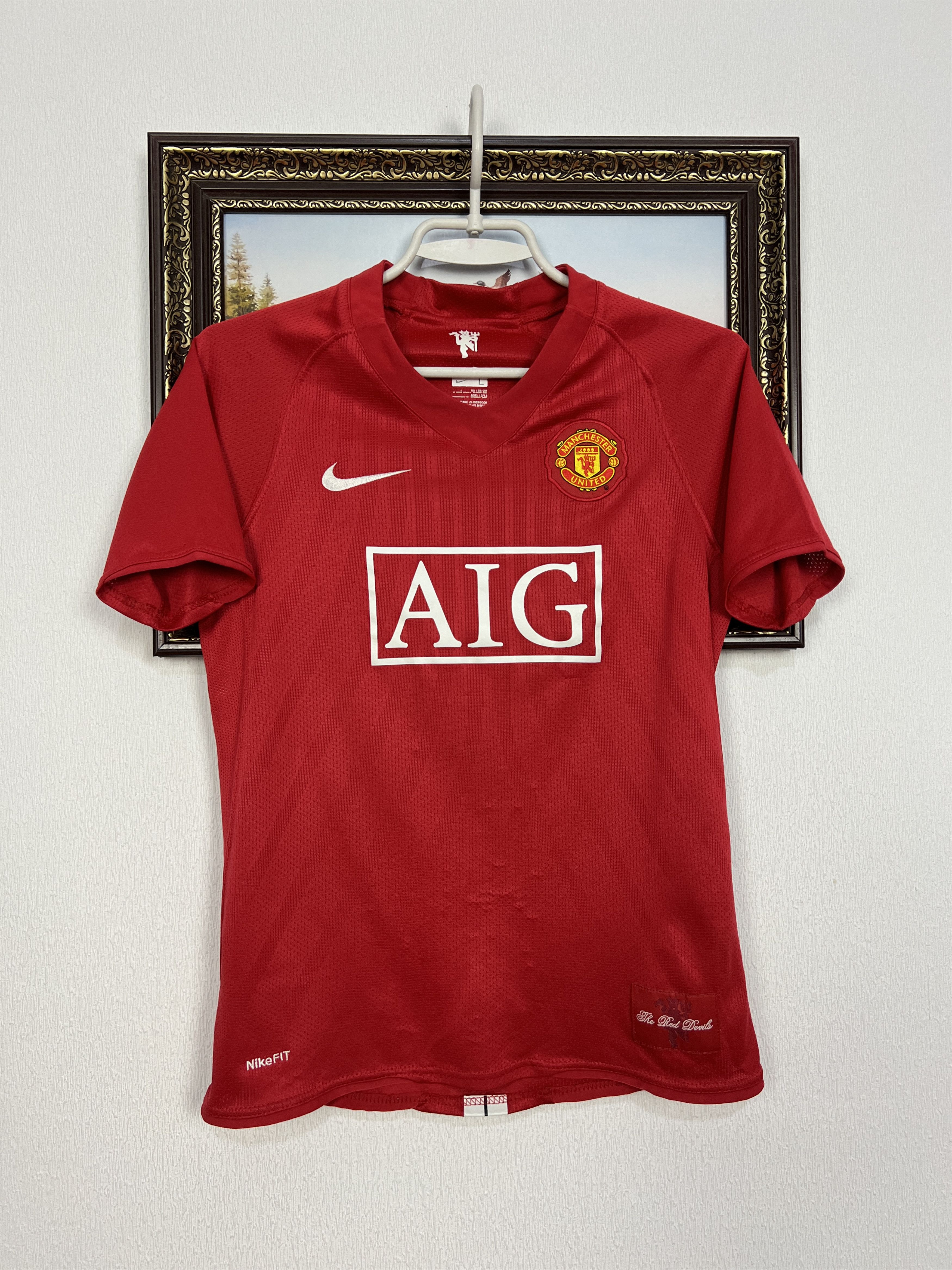 Nike Manchester United football shirt Soccer Jersey Boys 13 Size US XXS / EU 40 - 1 Thumbnail