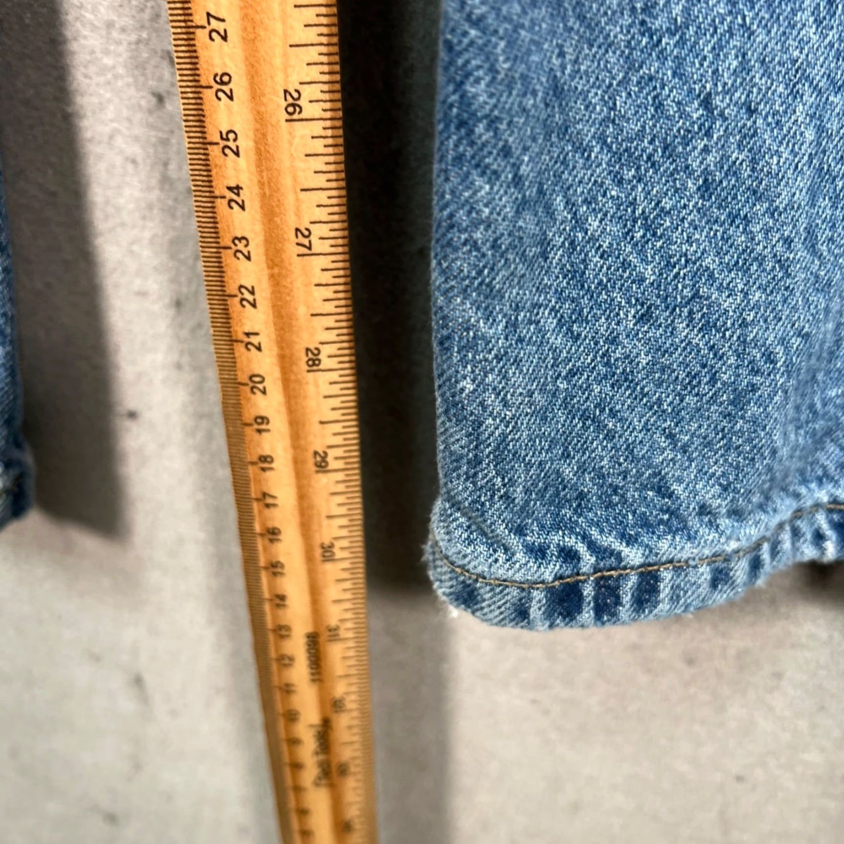Zara Zara x Rhude Jeans Mens Size 32 Blue 100% Cotton Denim Straight Leg 5-Pocket Design Vintage N/A Size US 32 / EU 48 - 7 Thumbnail