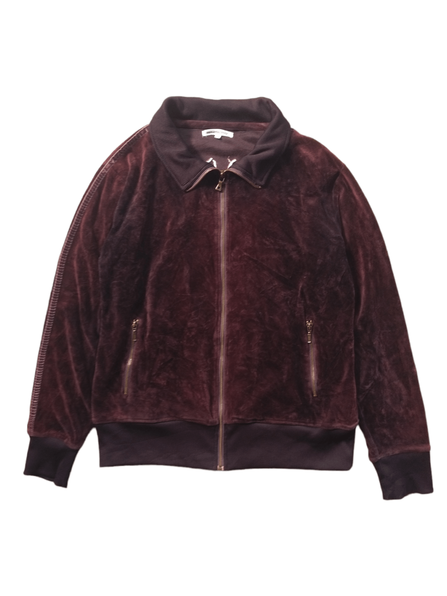 Japanese Brand Semantic Design Glamorous Bomber Velvet Size US M / EU 48-50 / 2 - 1 Thumbnail