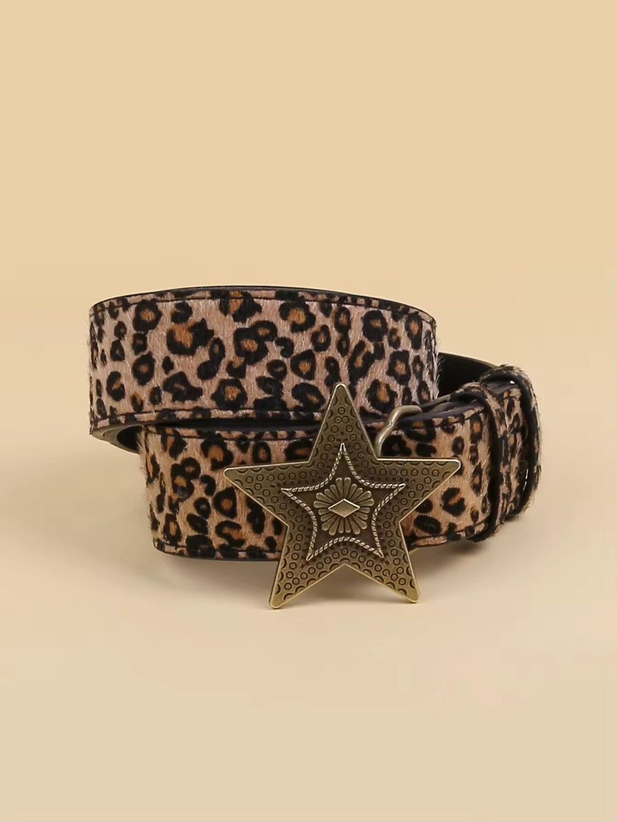 Japanese Brand × Leather Leopard Pattern PU Leather Belt Size ONE SIZE - 4 Thumbnail
