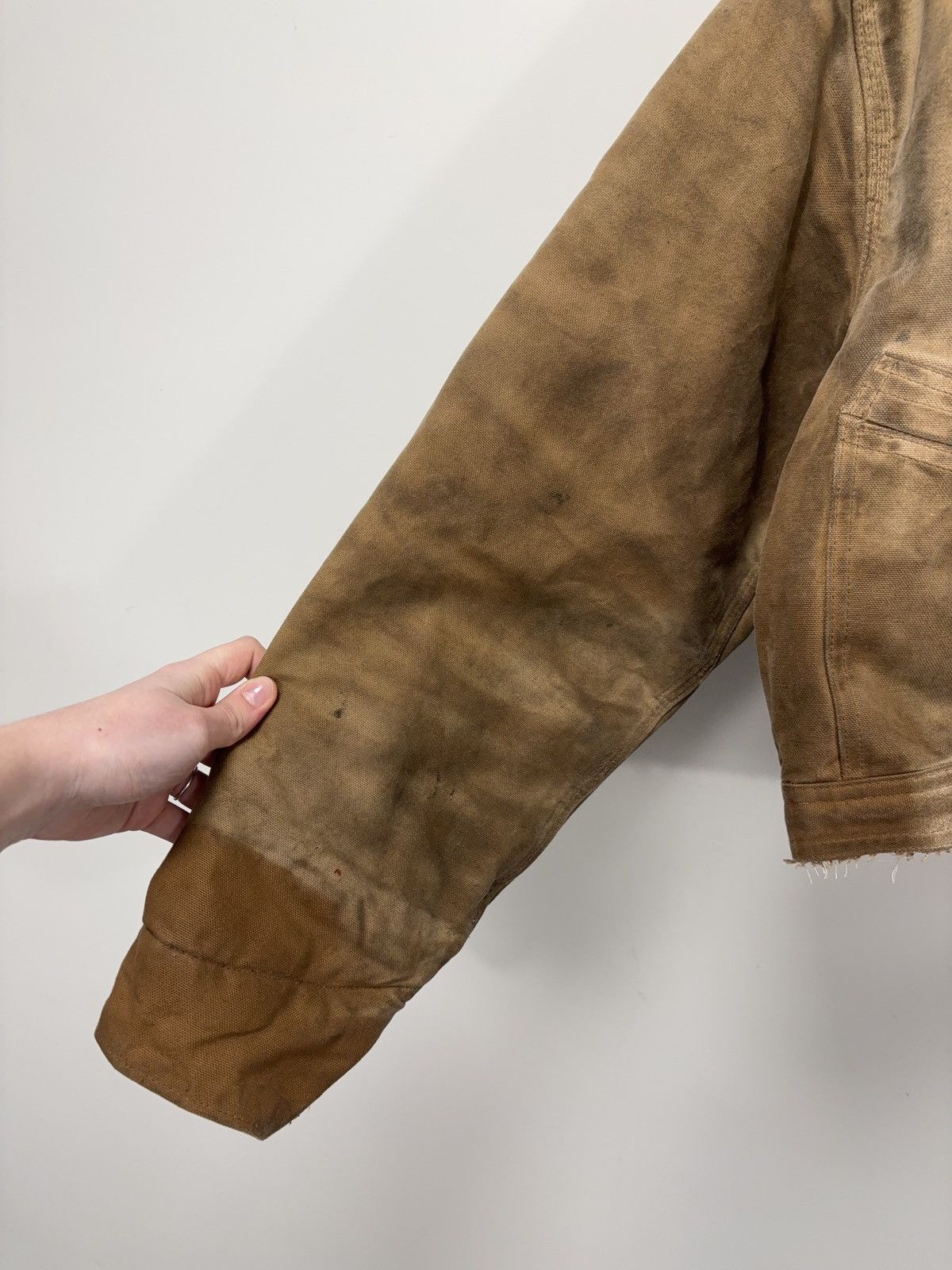 Carhartt Vintage Carhartt Hype Faded Distressed Boxy Cropped Jacket Size US L / EU 52-54 / 3 - 18 Thumbnail