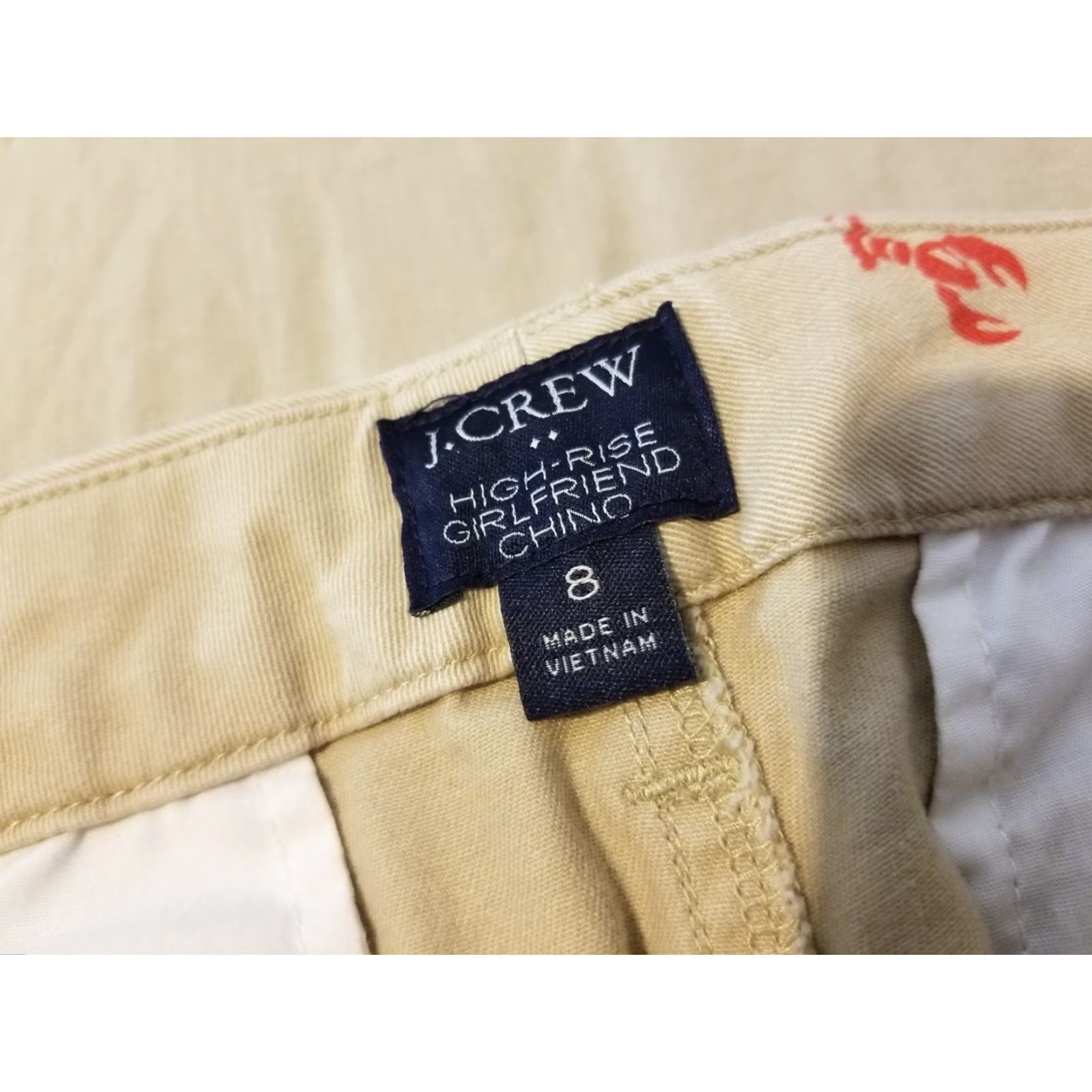 J.Crew Womens J.CREW Khaki Pants 8 Chino Flat Front Straight Leg Casual Modern Business Size 30" / US 8 / IT 44 - 3 Thumbnail
