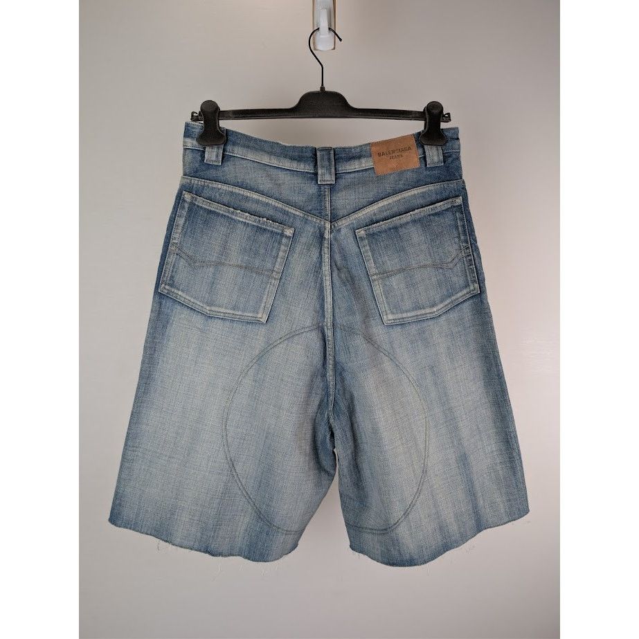 Balenciaga o1rshd1 Denim Shorts in Blue Size US 32 / EU 48 - 16 Thumbnail