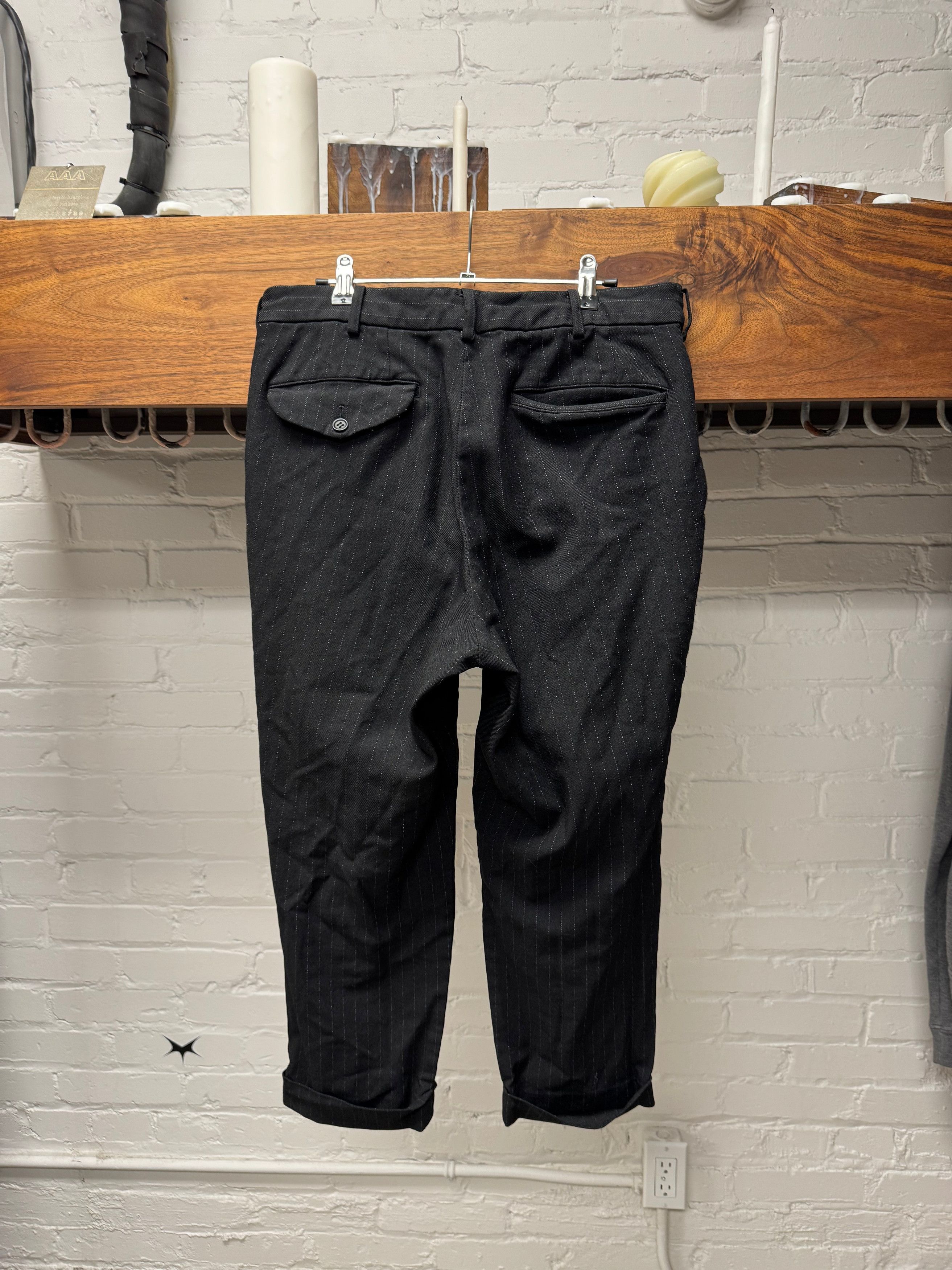 Comme des Garcons Comme Des Garçons BLACK 3/4 Length Pinstripe Pants Size US 33 - 3 Thumbnail