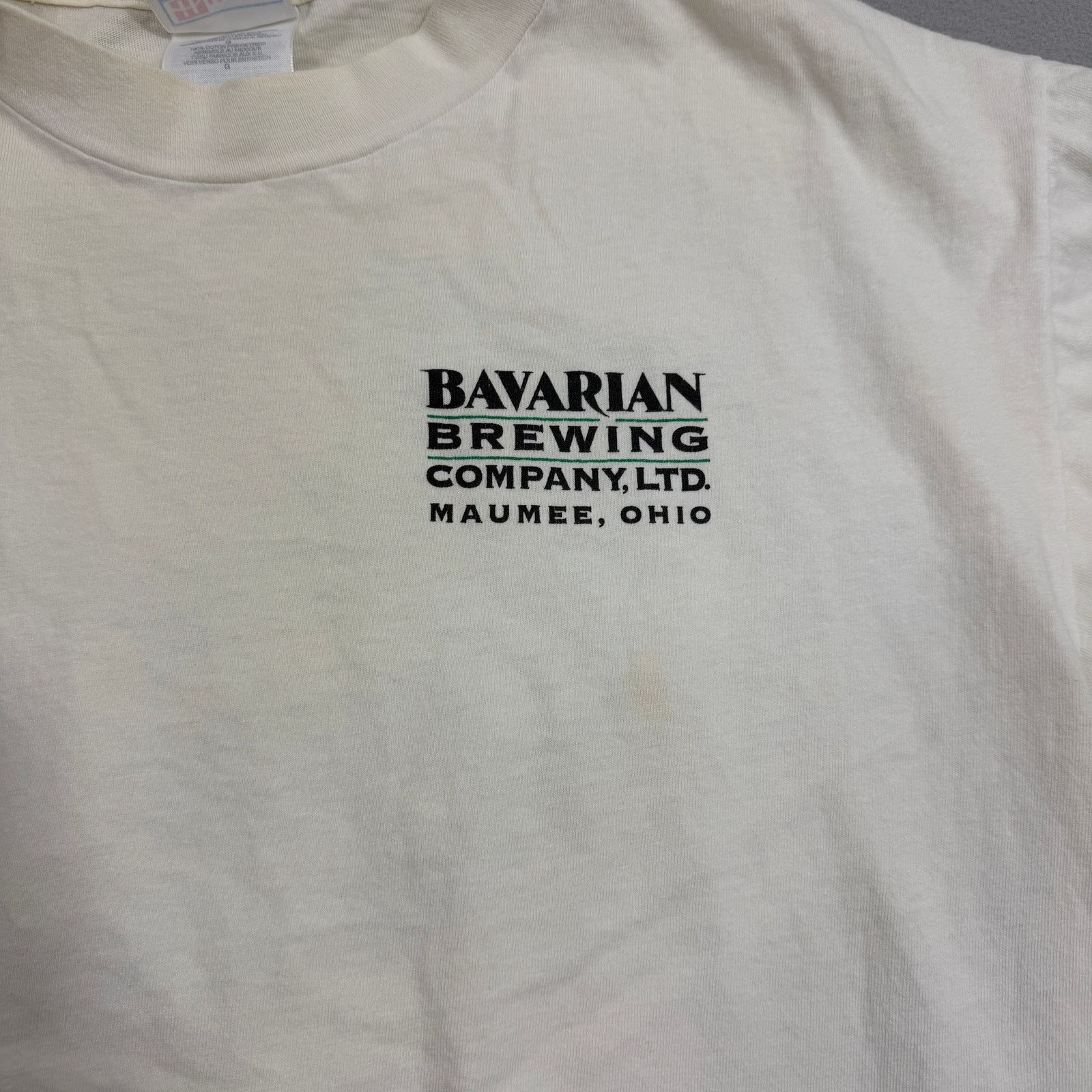 Vintage Vintage Bavarian Brewing Company Shirt Large White 90s Size US L / EU 52-54 / 3 - 6 Thumbnail