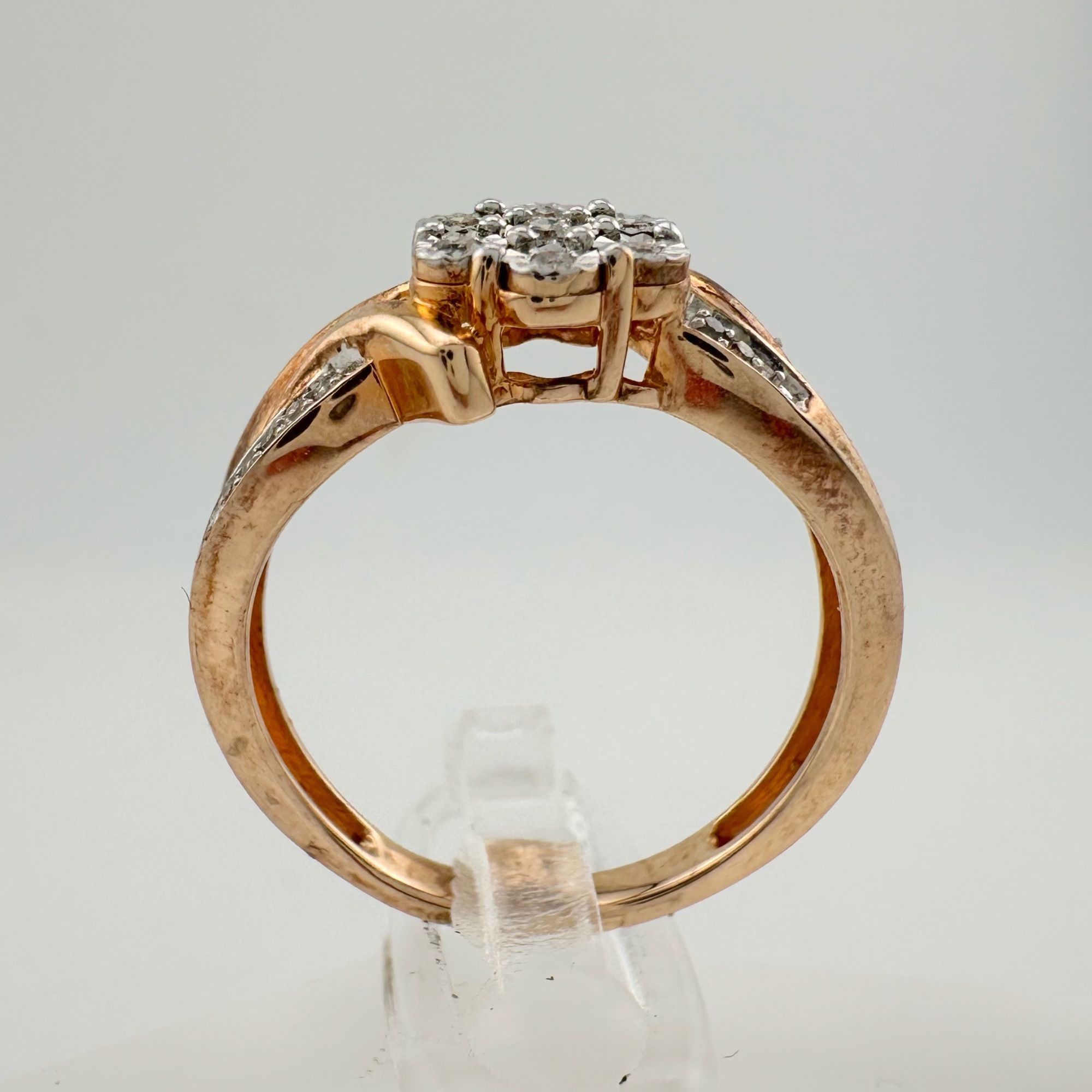 Other Two Tone Natural Diamond Sweetheart Ring Size 6.75 Size ONE SIZE - 5 Thumbnail
