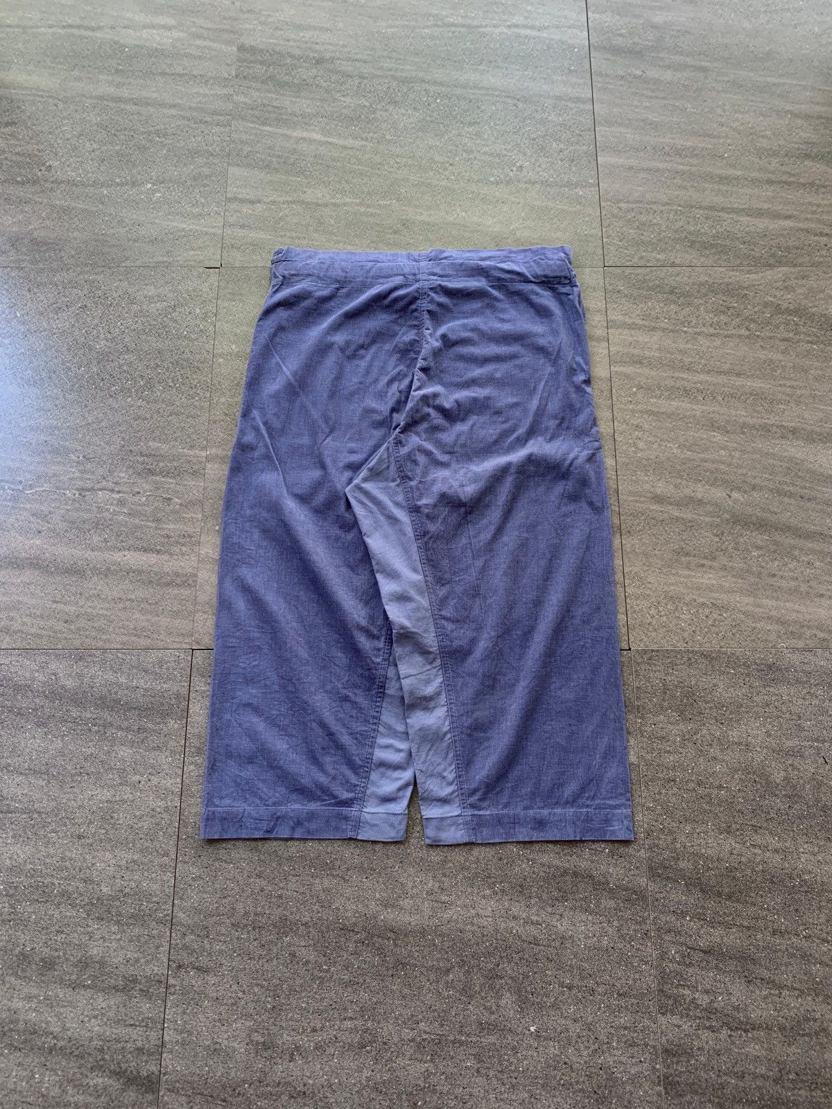 Issey Miyake FREE TAX! Two Tone Corduroy Wideleg Cropped Pants Size US 32 / EU 48 - 4 Thumbnail