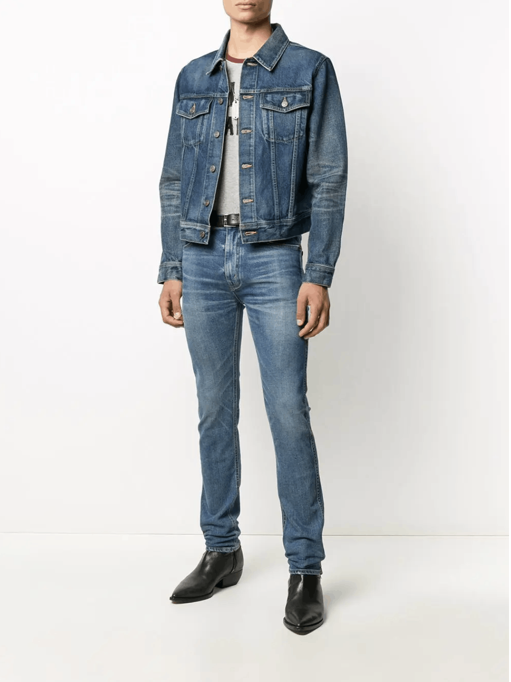 Celine Union Wash Skinny Jeans Size US 31 - 2 Thumbnail