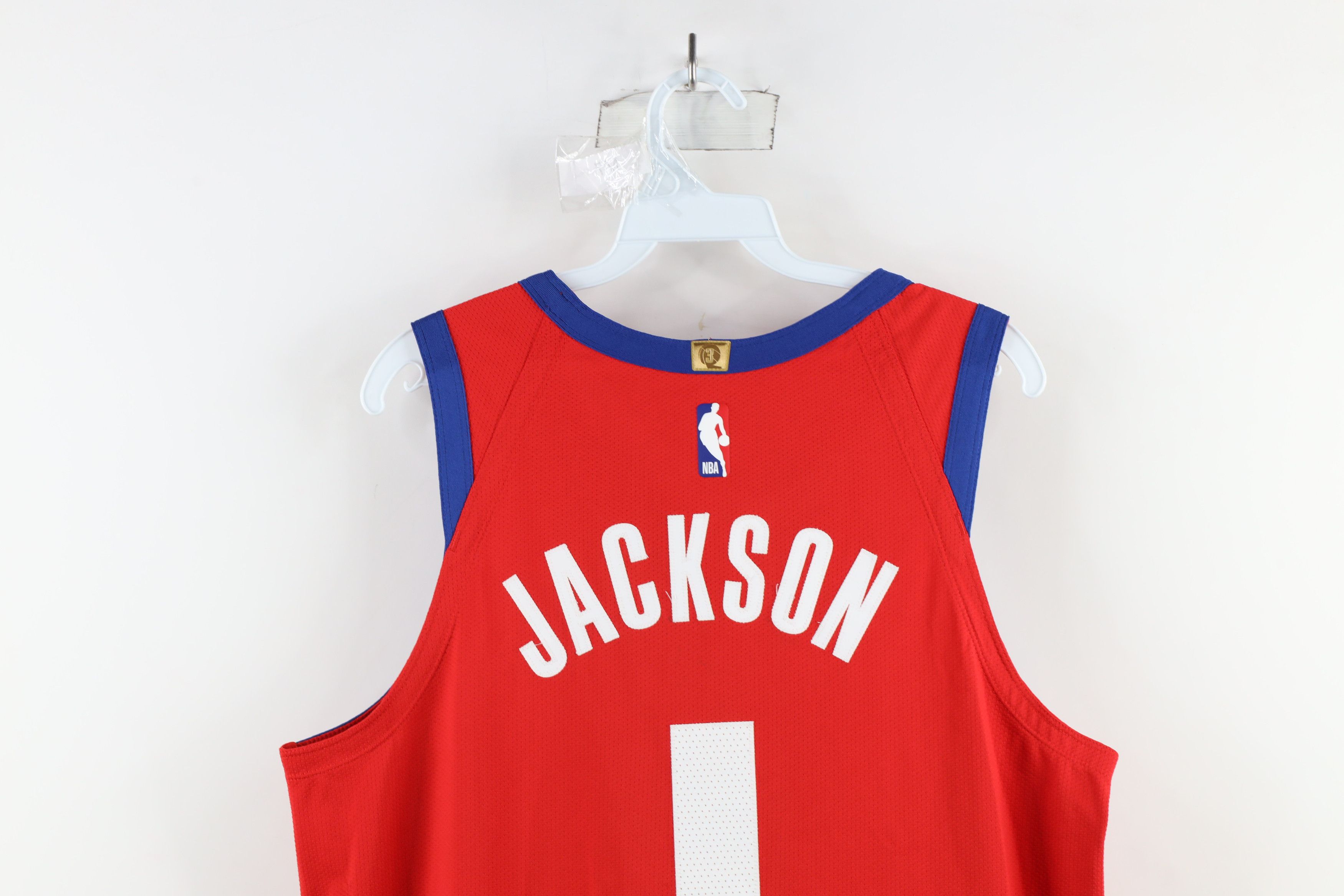 Nike × Vintage Nike Vaporknit NBA Reggie Jackson Pistons Basketball Jersey Size US L / EU 52-54 / 3 - 15 Thumbnail