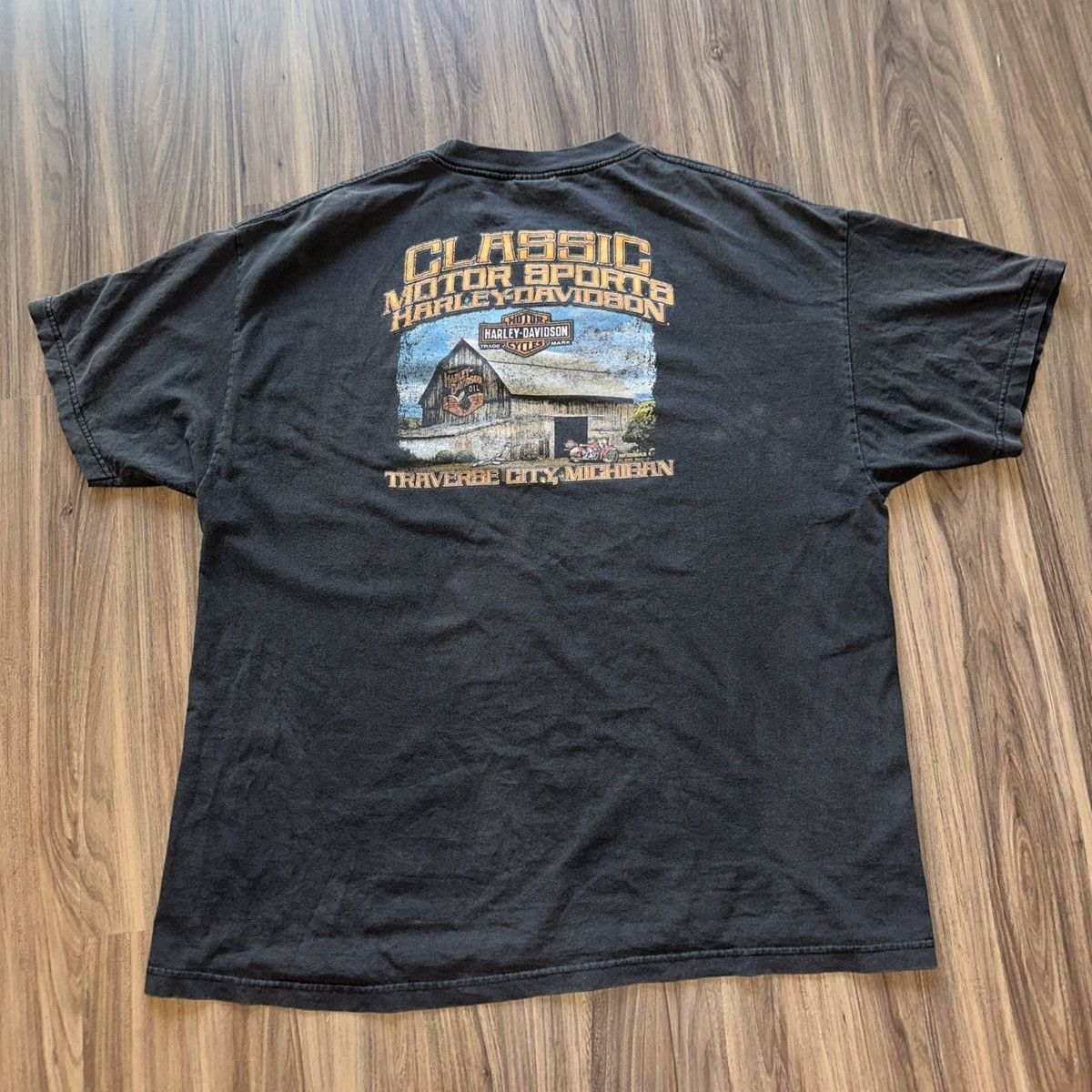 Harley Davidson Vintage Harley Davidson XXL Tee, Traverse, Michigan Size US XXL / EU 58 / 5 - 6 Thumbnail
