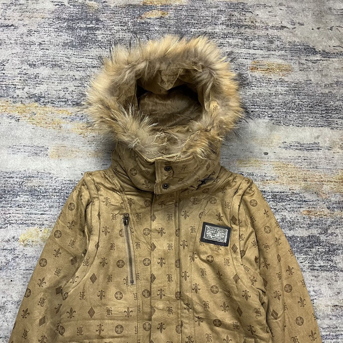 Karl Kani Vintage y2k Karl Kani fur hoodie monogram jacket 2 way Size US S / EU 44-46 / 1 - 3 Thumbnail