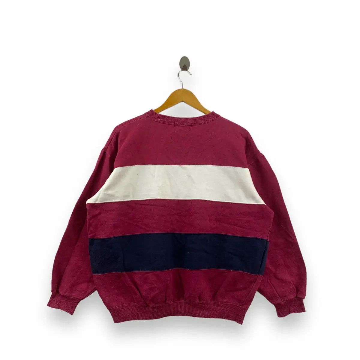 Esprit Vintage ESPRIT Embroidered Rainbow Logo Baggy Sweatshirt Size L / US 10 / IT 46 - 4 Thumbnail
