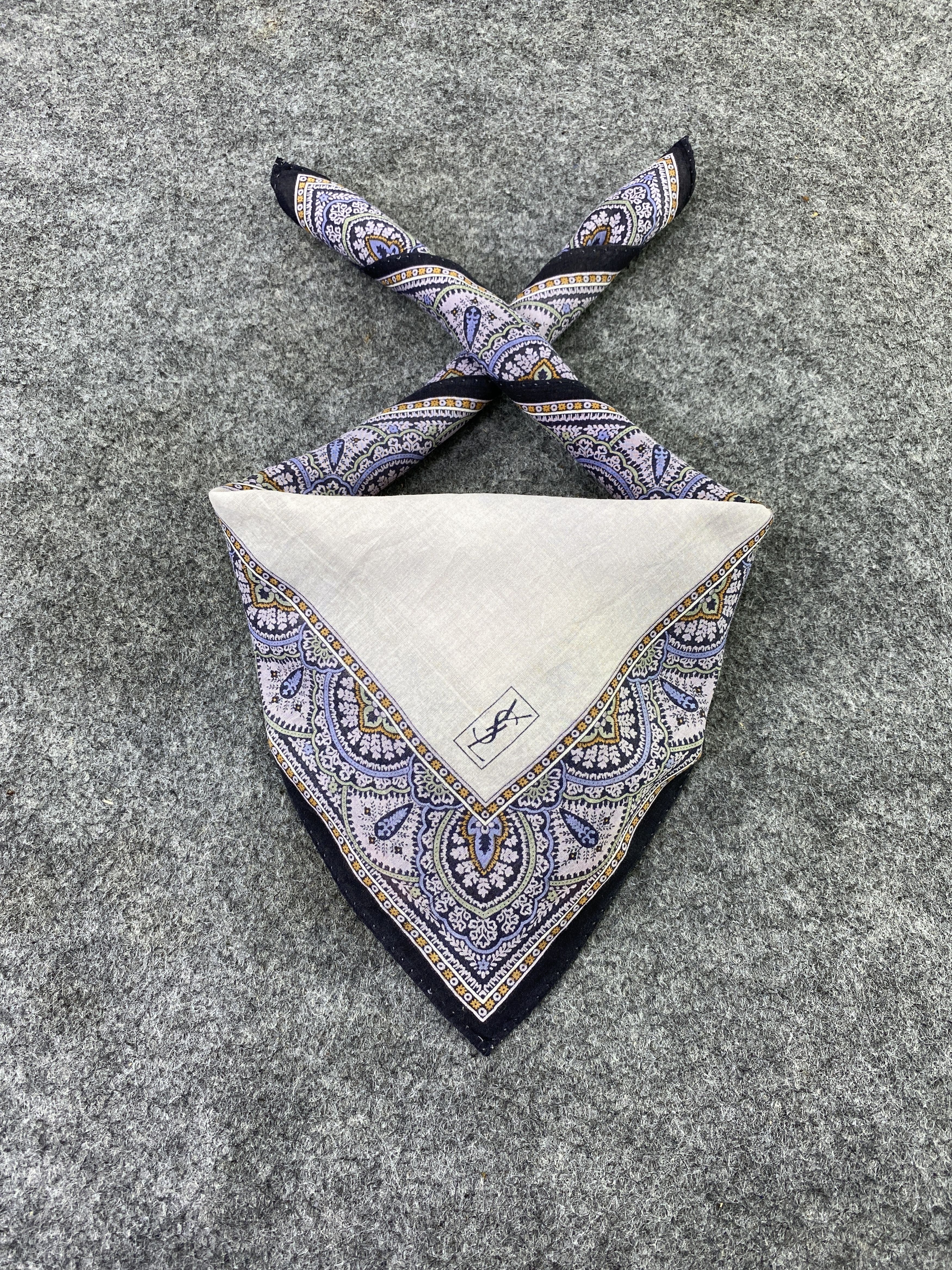 Yves Saint Laurent Yves Saint Laurent Handkerchief / Bandana / Neckerchief-B449 Size ONE SIZE - 2 Thumbnail