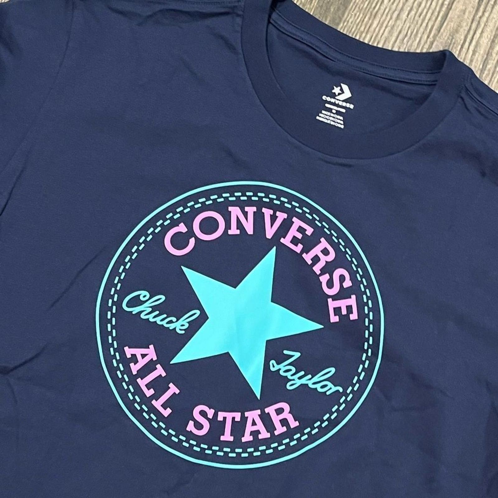 Converse NWOT Converse All Star Chuck Taylor T-Shirt Navy Blue M Size M / US 6-8 / IT 42-44 - 2 Thumbnail
