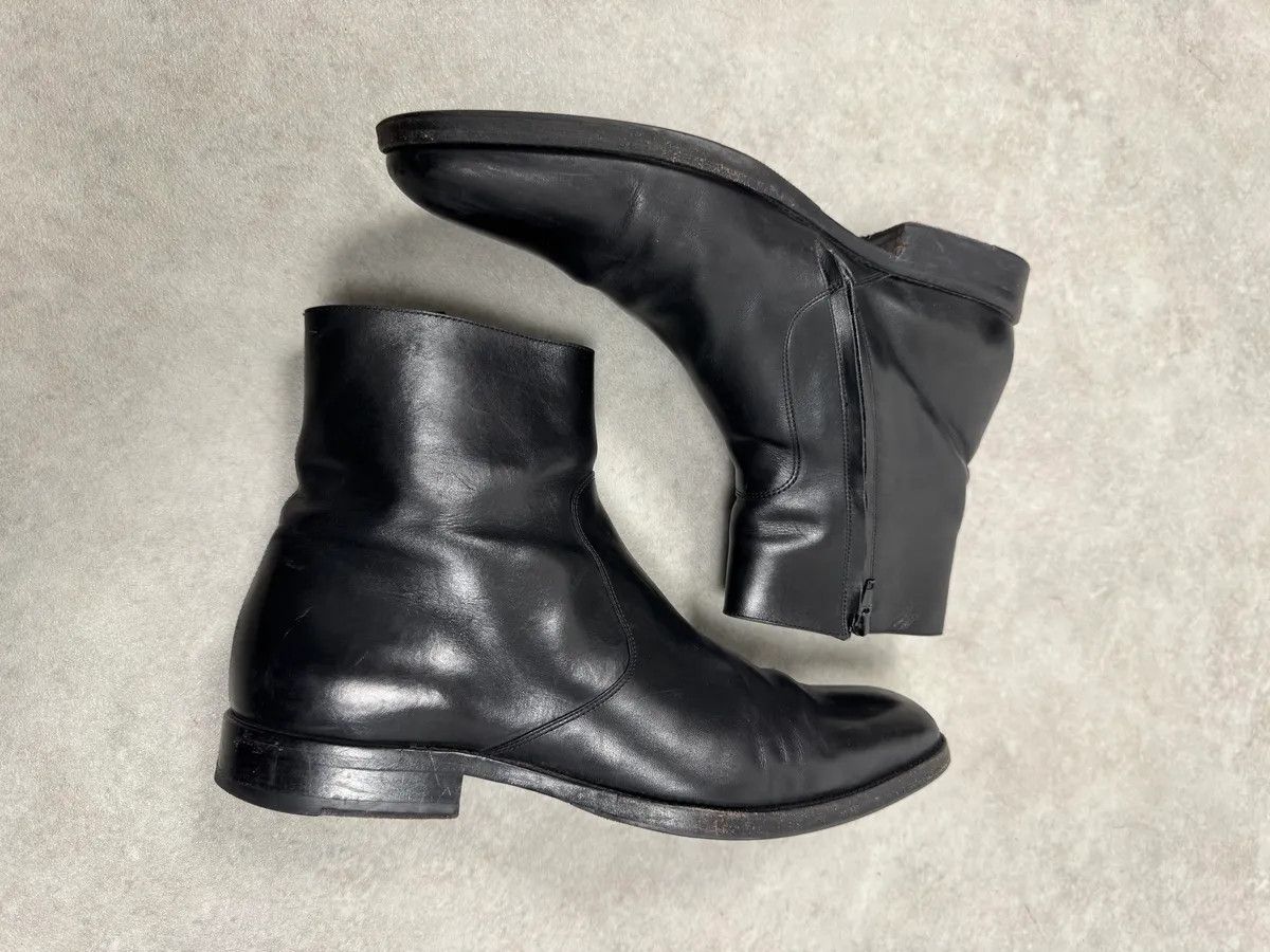 Saint Laurent Paris Saint Laurent Black Leather Zip Boots Size US 9 / EU 42 - 5 Thumbnail