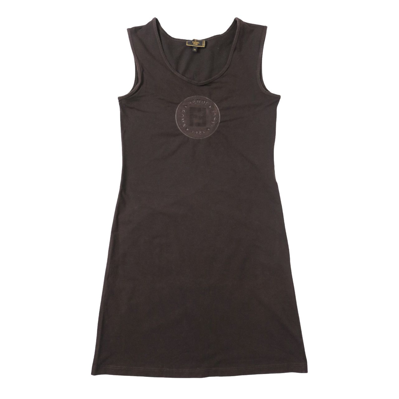 Fendi Vtg Fendi FF Logo Keyhole Tank Dress Size M / US 6-8 / IT 42-44 - 3 Thumbnail