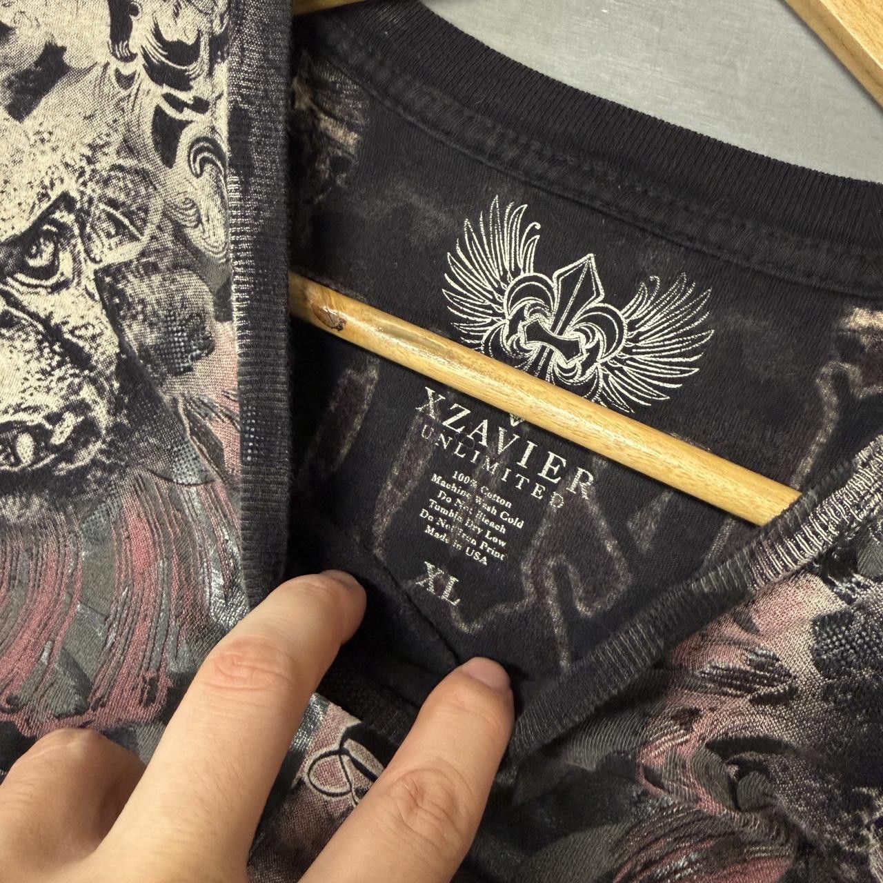 Affliction Affliction Vintage Crazy Demon Cross Skater Tee Shirt XL Size US XL / EU 56 / 4 - 3 Thumbnail