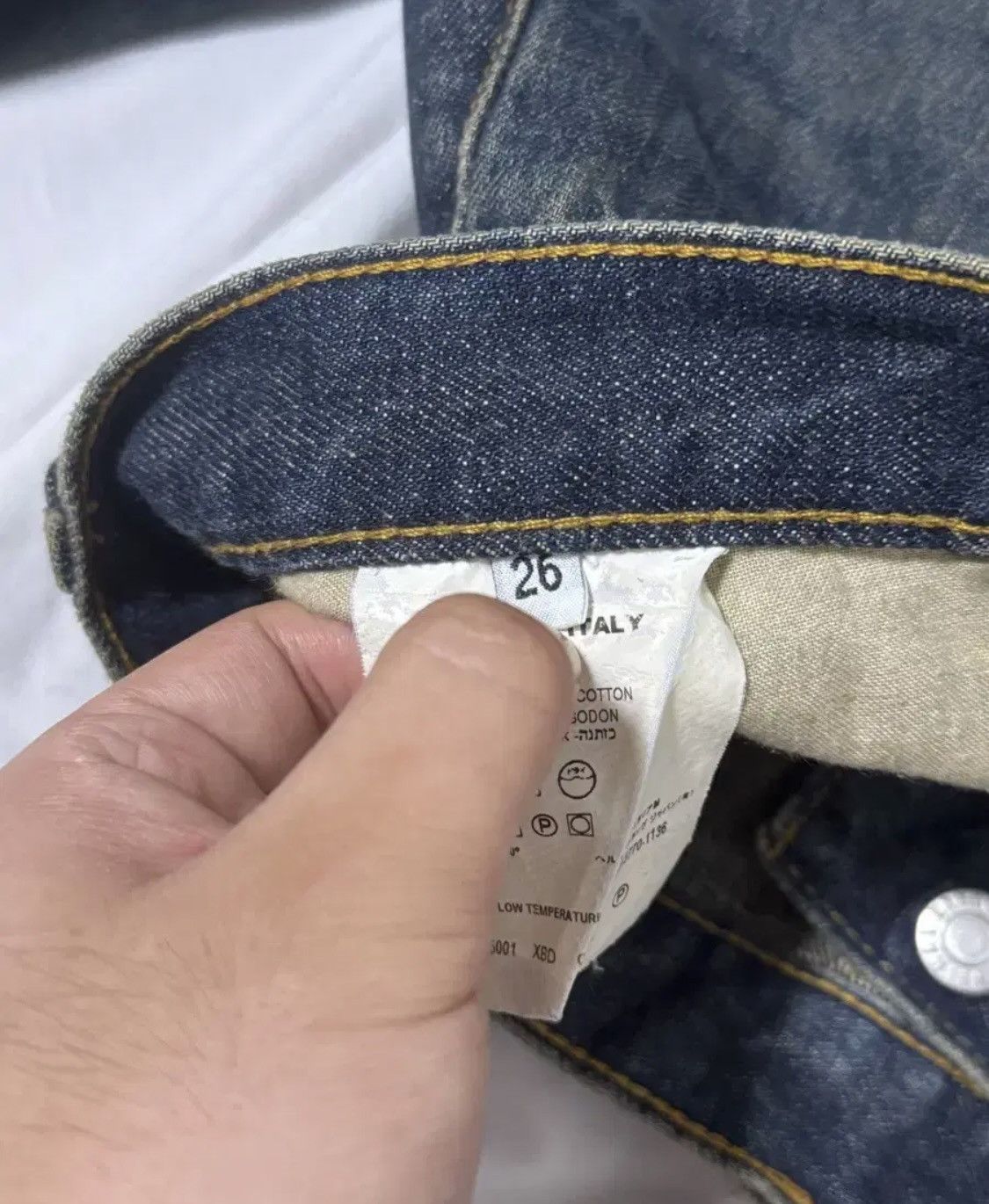 Helmut Lang Helmut Lang 90s Italian Cut Dark Denim Pants Size US 26 / EU 42 - 5 Thumbnail