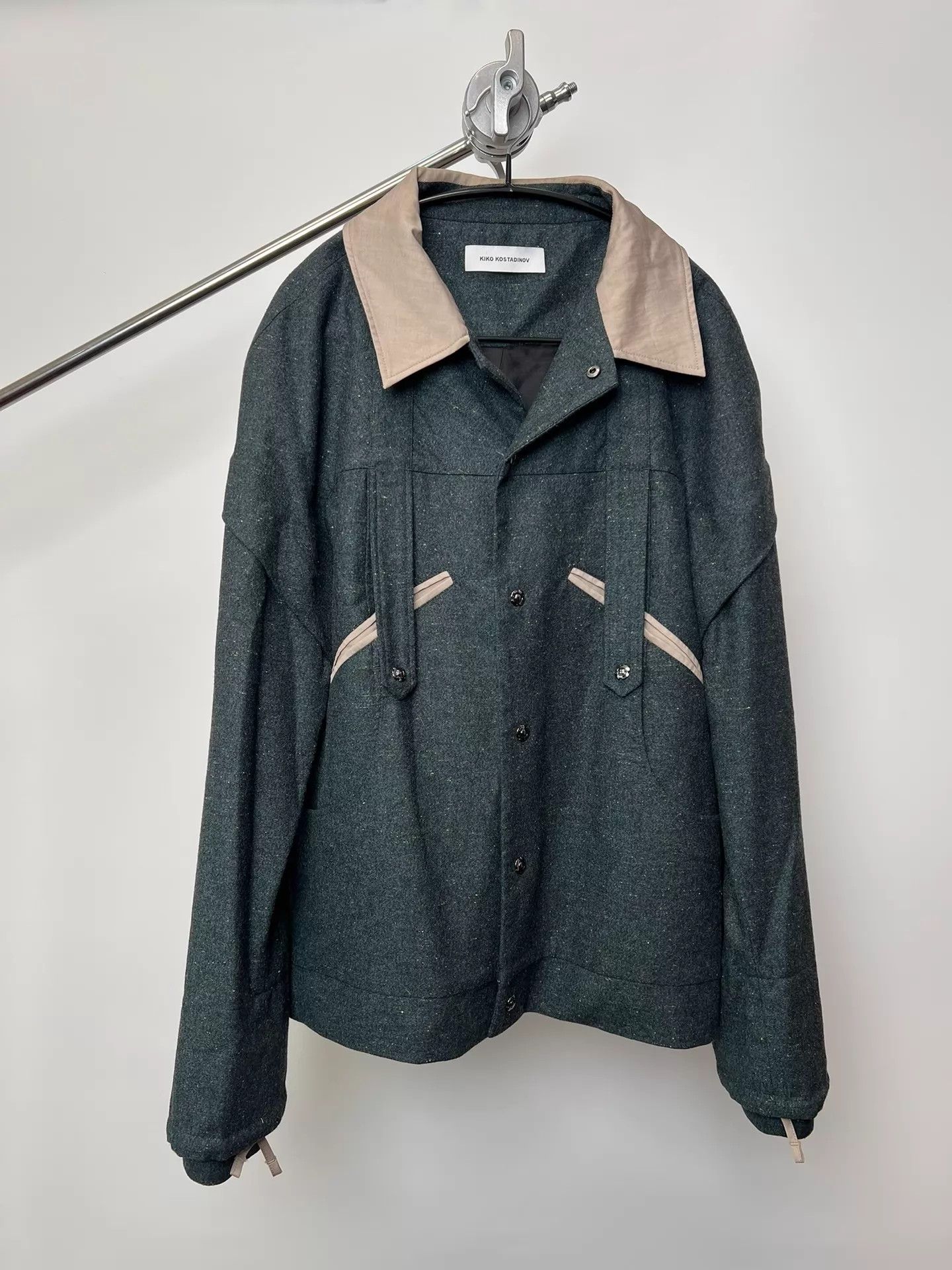 Kiko Kostadinov Kiko Kostadinov 22AW Deep Green Rose Button Wool Jkt Size US S / EU 44-46 / 1 - 3 Thumbnail