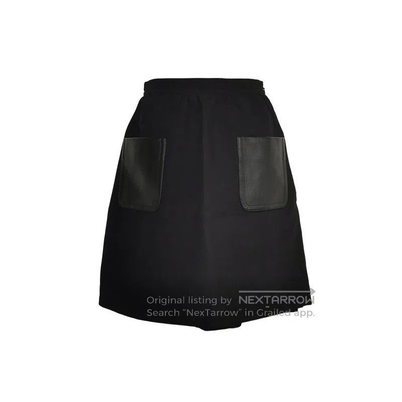 Louis Vuitton Louis Vuitton Black Wool Silk Blend Skirt. Size US 36 / EU 52 - 1 Thumbnail