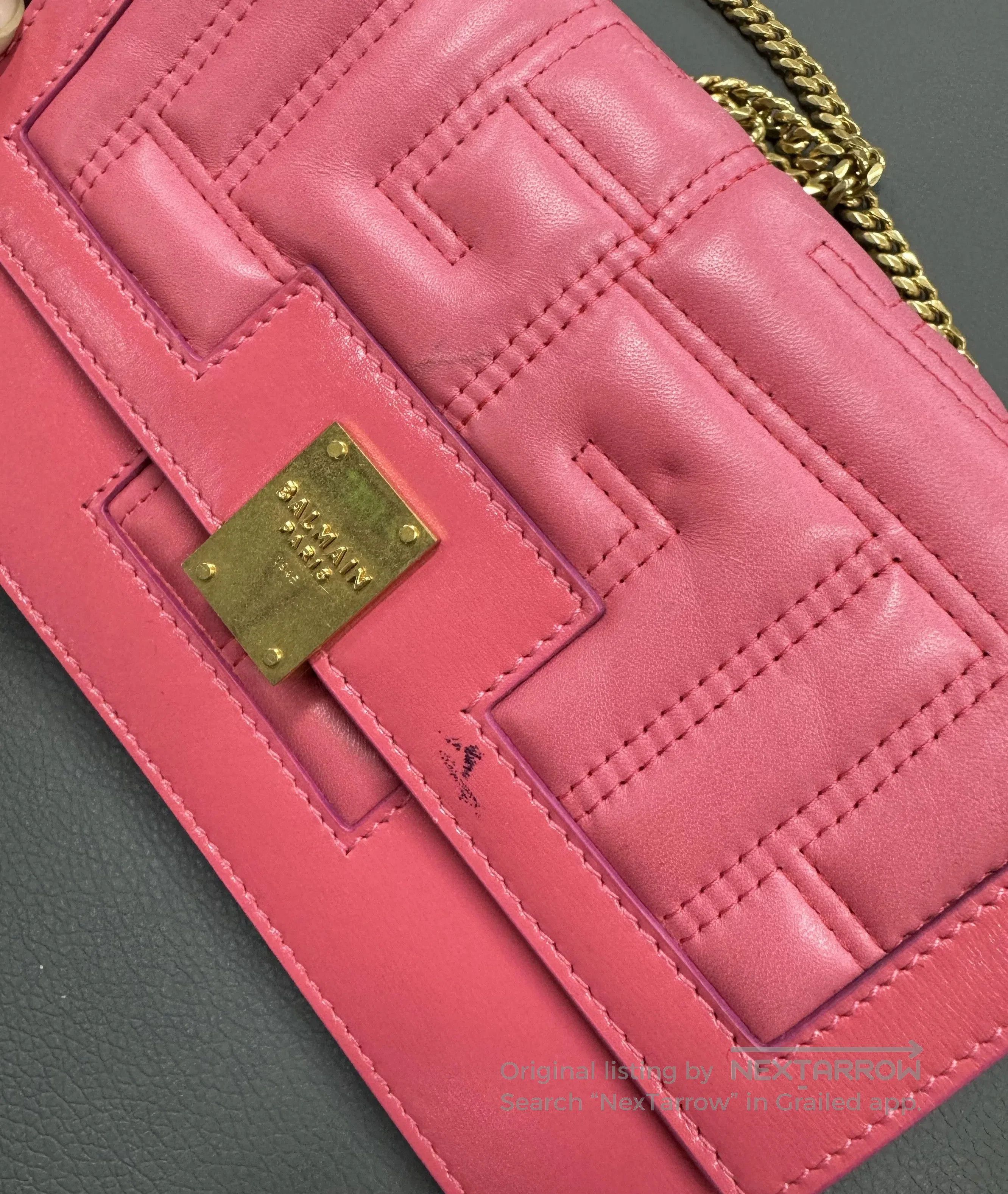 Balmain Balmain Quilted Chain Crossbody Bag. Size ONE SIZE - 3 Thumbnail