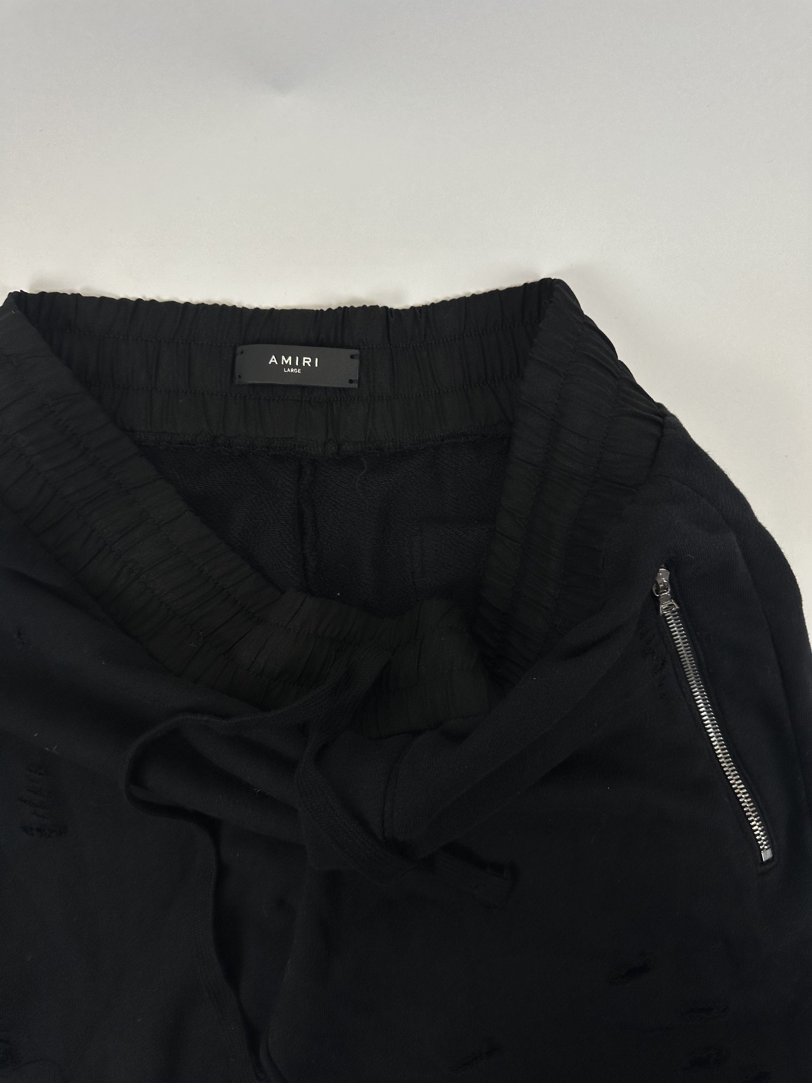 Amiri Amiri Sweatpants With Leather NWT Size US 34 / EU 50 - 8 Thumbnail