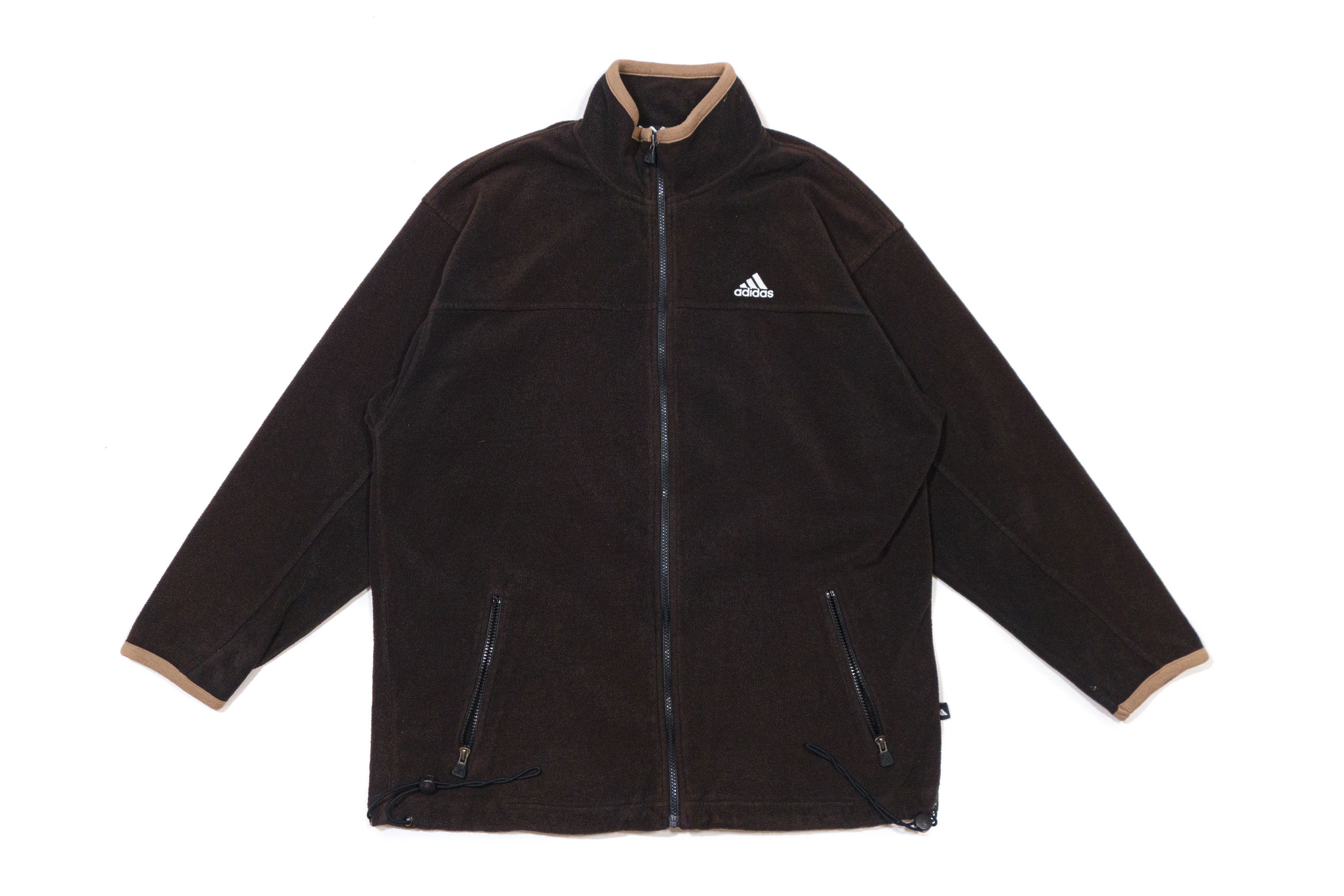 Adidas 1999 Logo Fleece Jacket Size US L / EU 52-54 / 3 - 1 Thumbnail