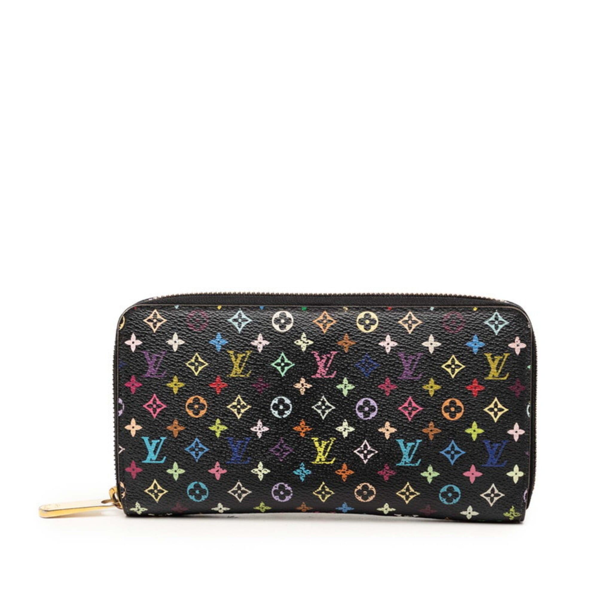 Louis Vuitton Louis Vuitton Monogram Multicolor Zippy Wallet, Round Zipper Long M60243, Black Leather, Women's LOUIS VUITTON Size ONE SIZE - 1 Thumbnail