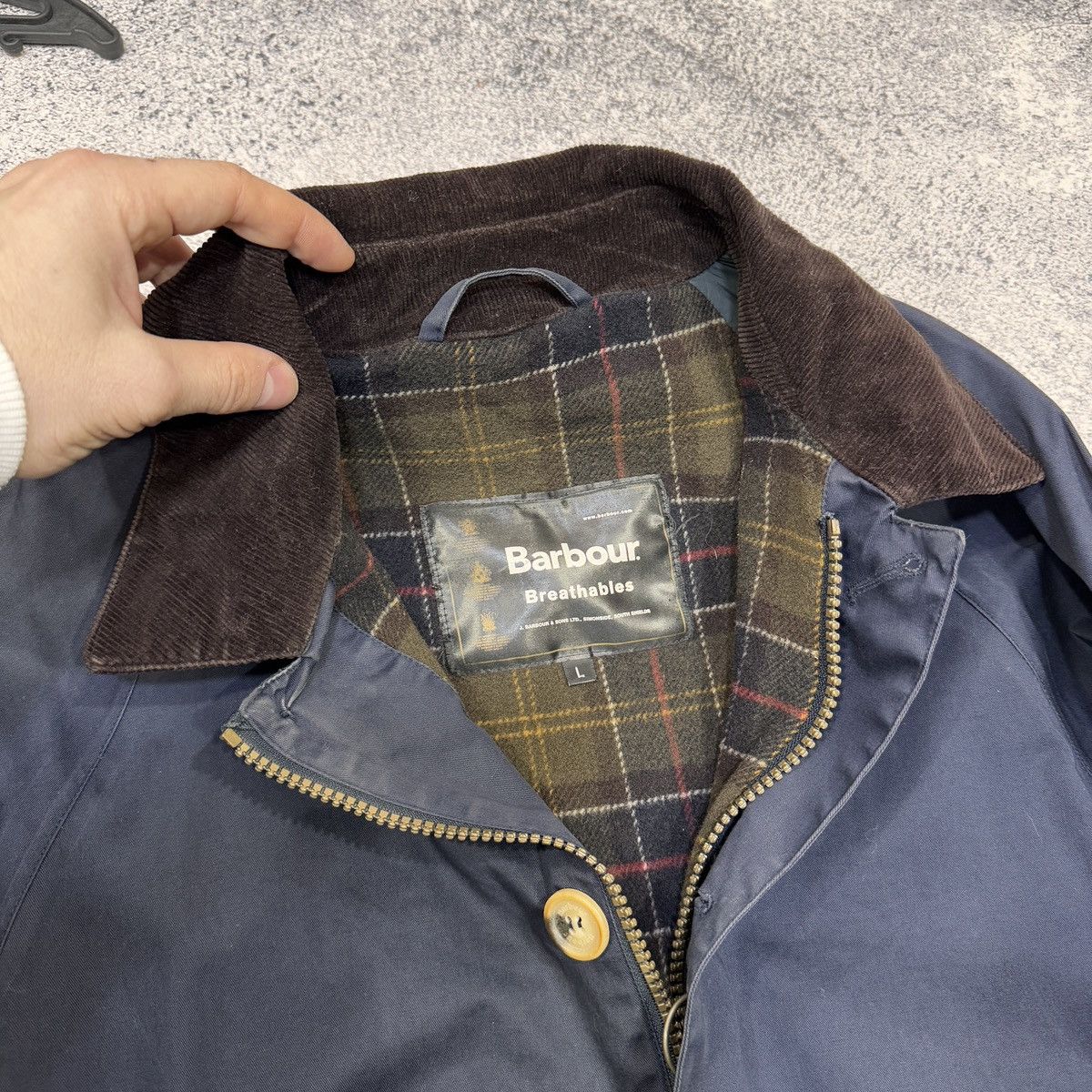 Barbour Barbour Short Riding Mac T154 Navy L size Size US L / EU 52-54 / 3 - 9 Thumbnail