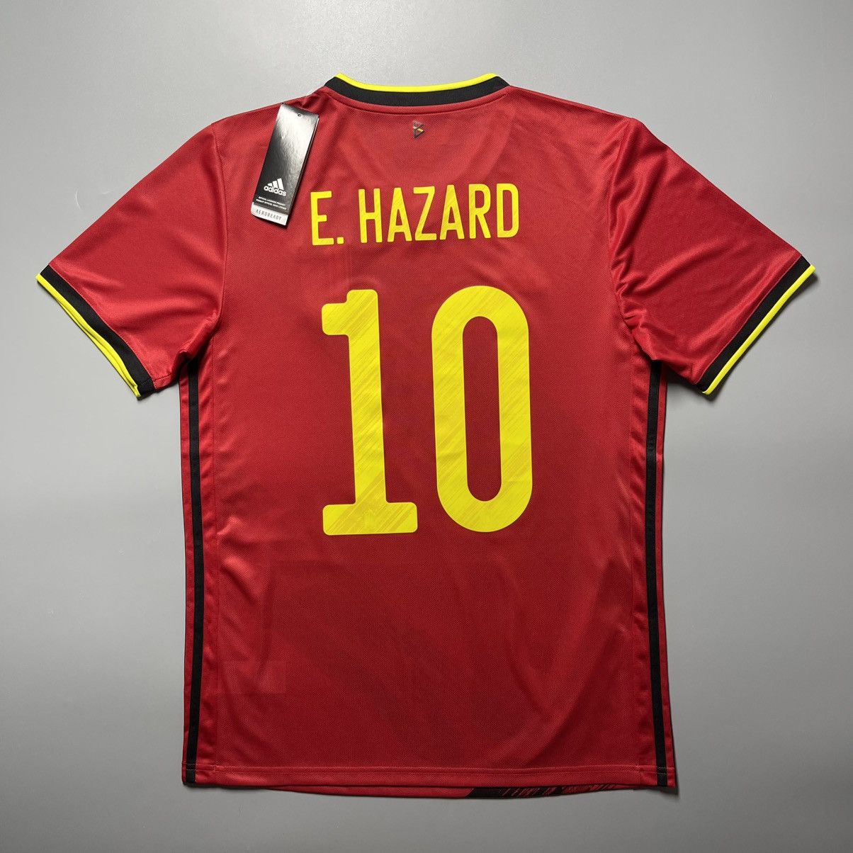 NWT BELGIUM ADIDAS 2020 EURO FOOTBALL HOME JERSEY #10 HAZARD
