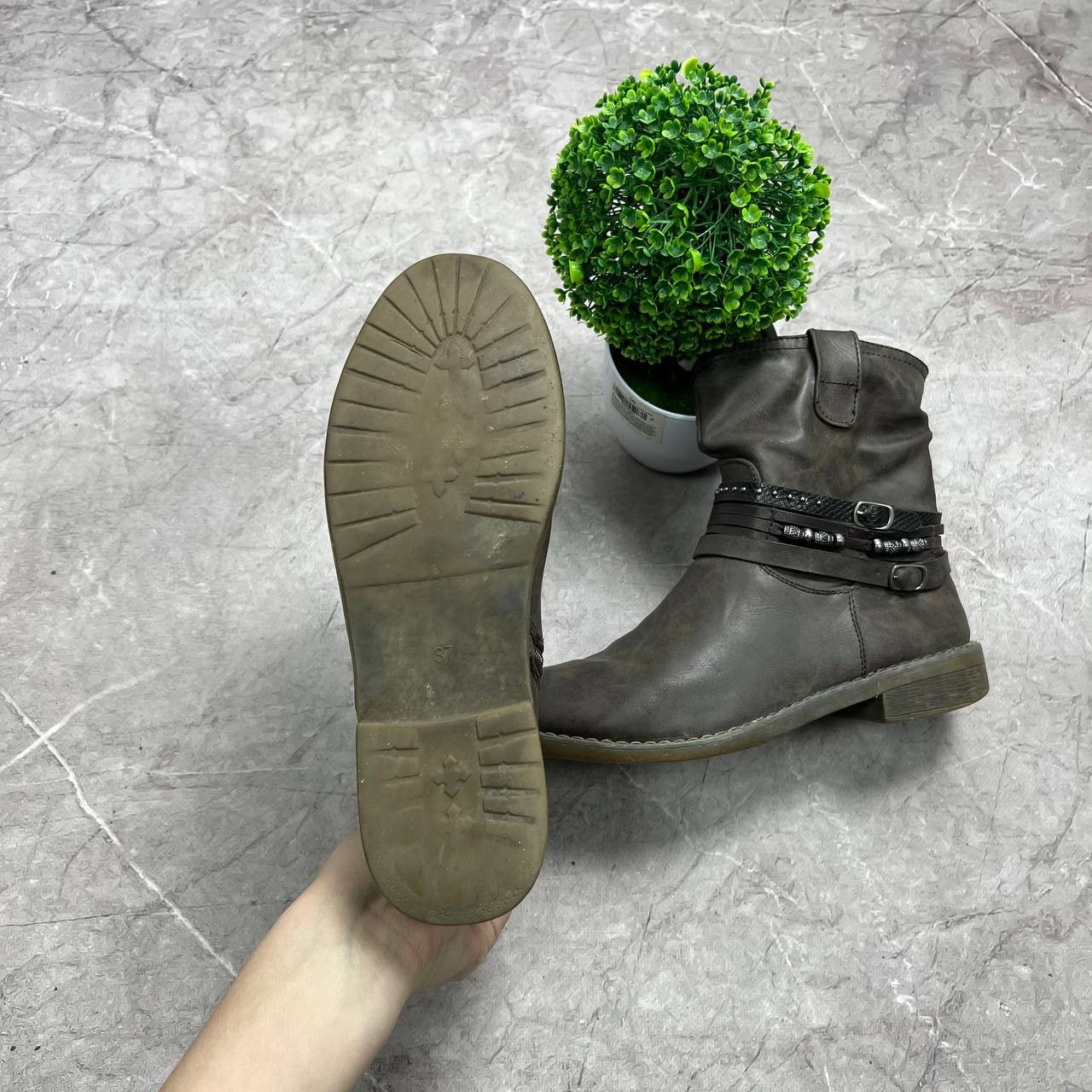 Japanese Brand Vintage AS.98 AirStep Style Acnle Leaher Biker EUR 37 Size US 5 / EU 37 - 11 Thumbnail